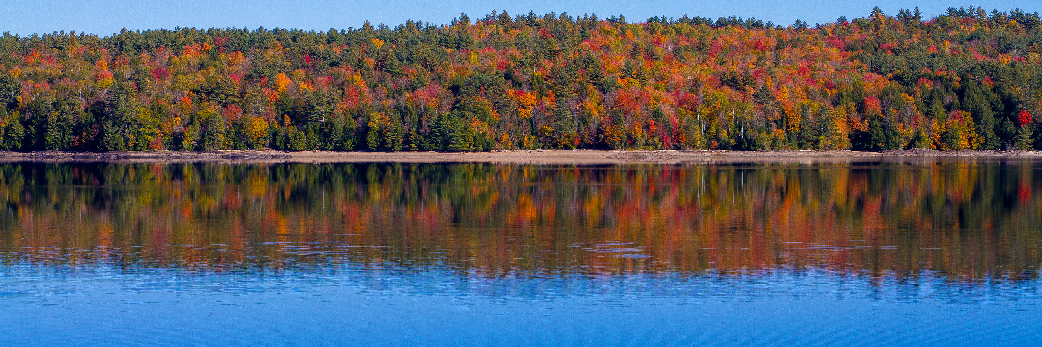 Sigma 50mm F1.4 EX DG HSM sample photo. New england fall panorama photography