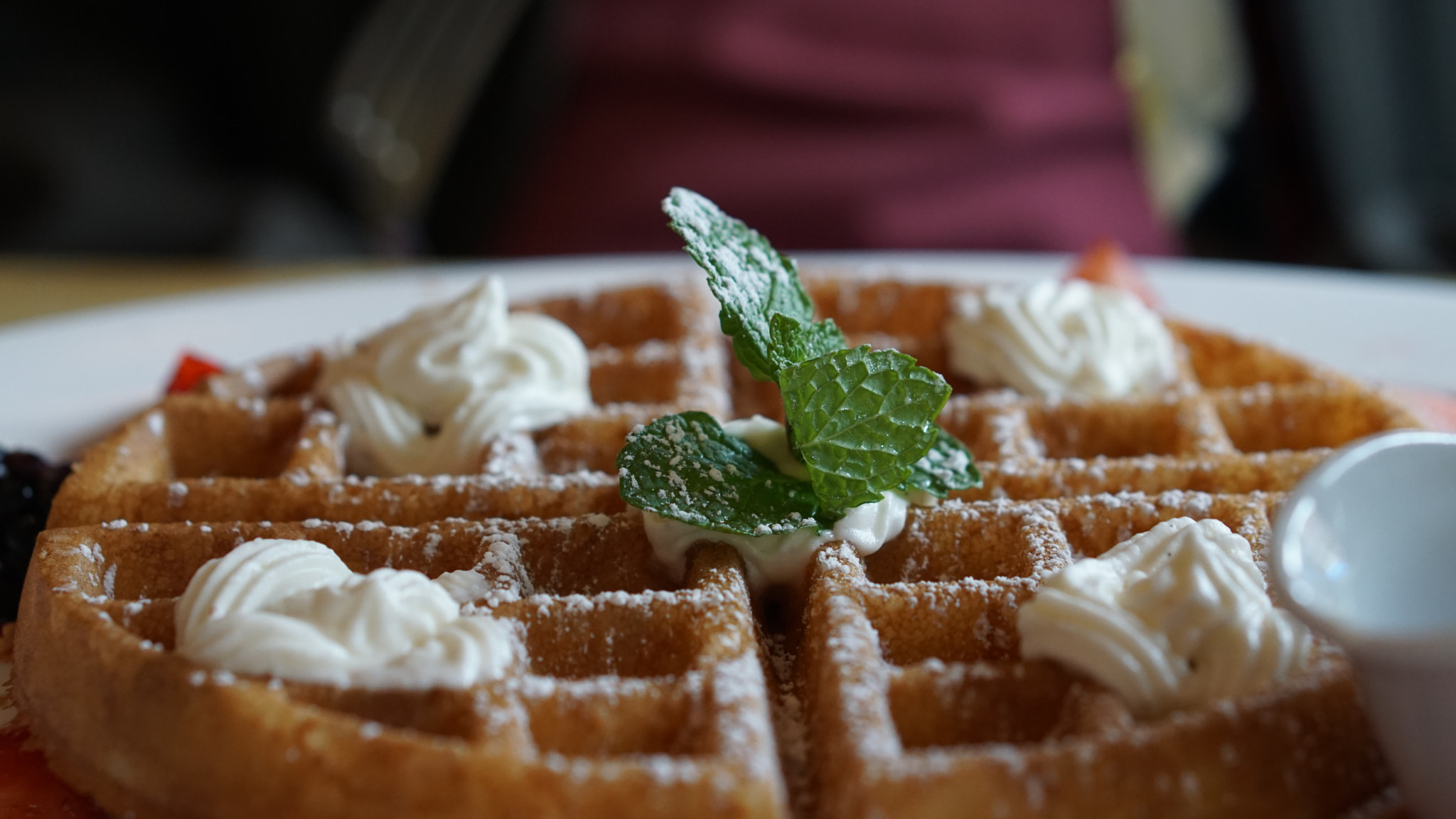 Sony E 50mm F1.8 OSS sample photo. Belgian waffles photography