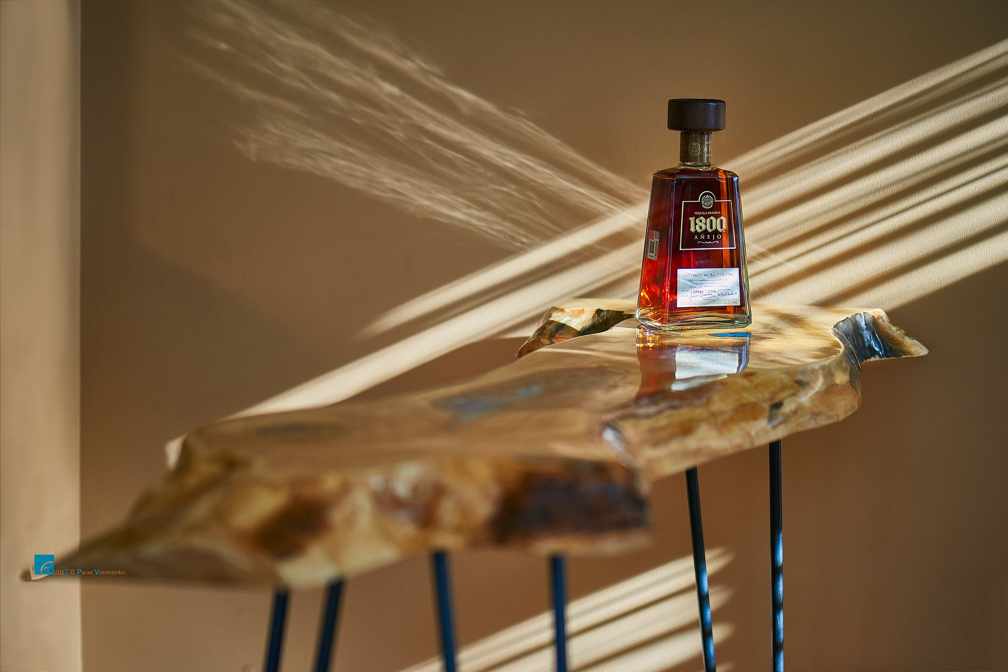 Nikon D810 sample photo. Sense of synergy between wood, sunlight & tequila photography
