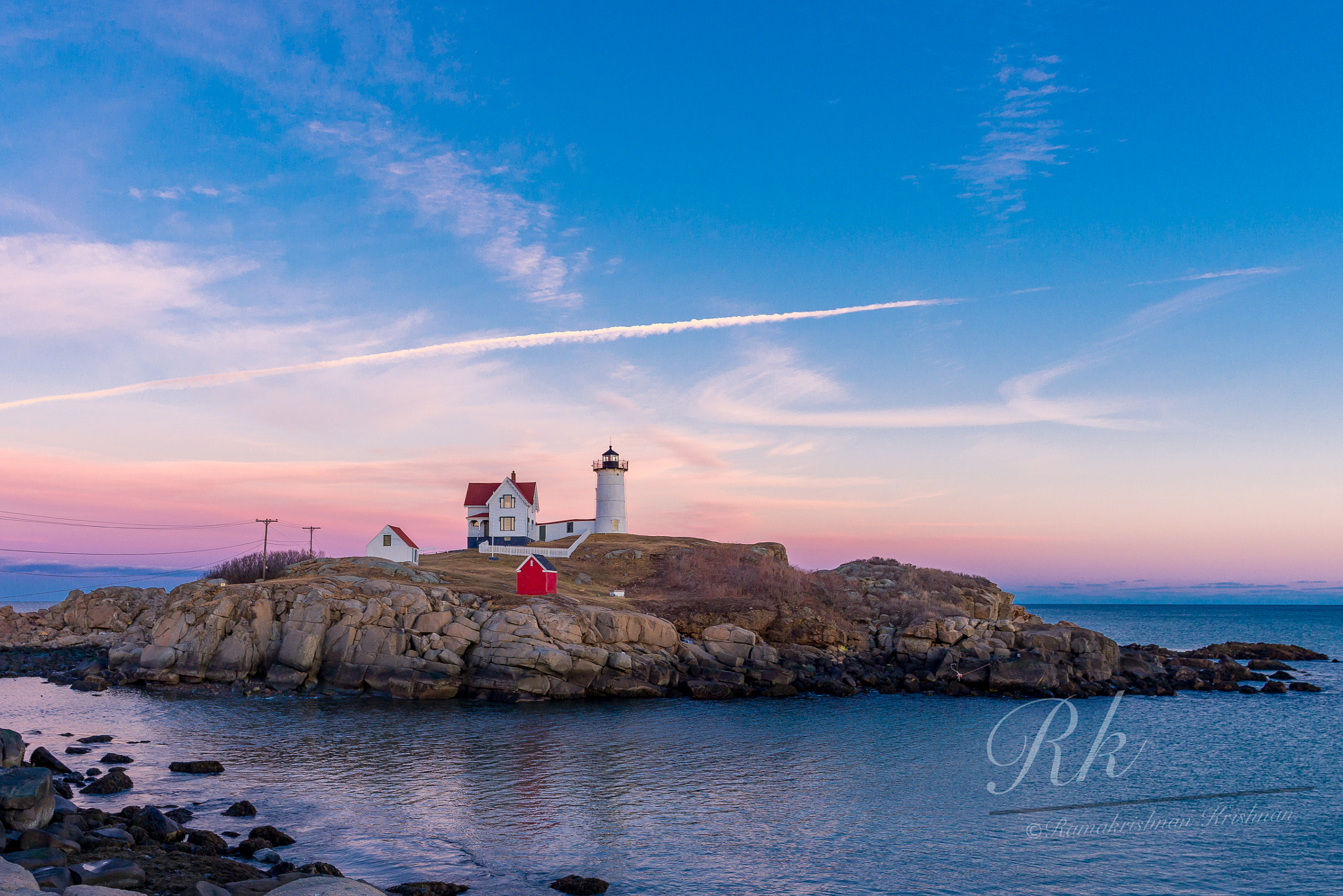 Nikon D610 sample photo. Nubble @sunset photography