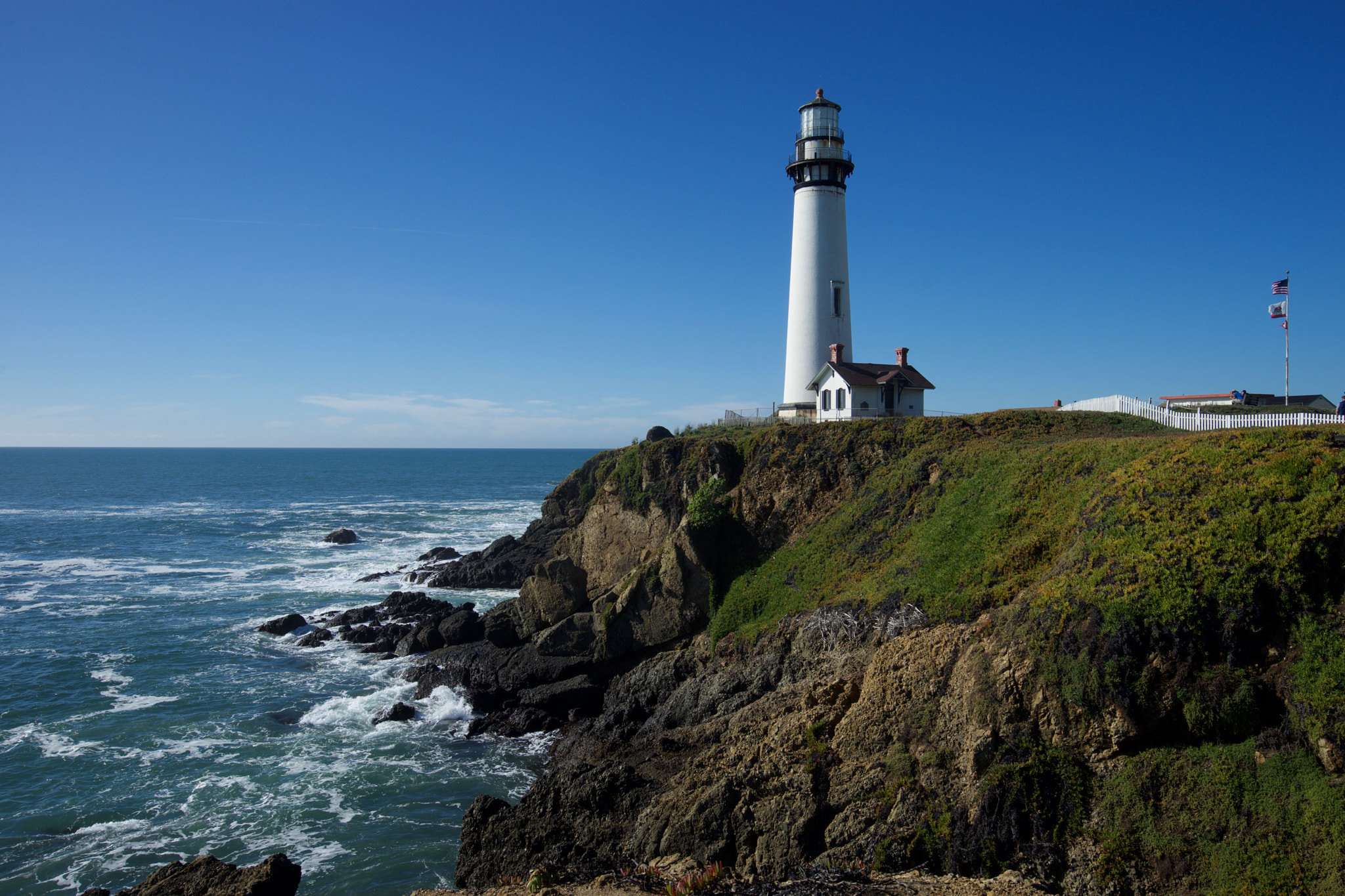 Sony a7 sample photo. Pigeon point lighthouse photography
