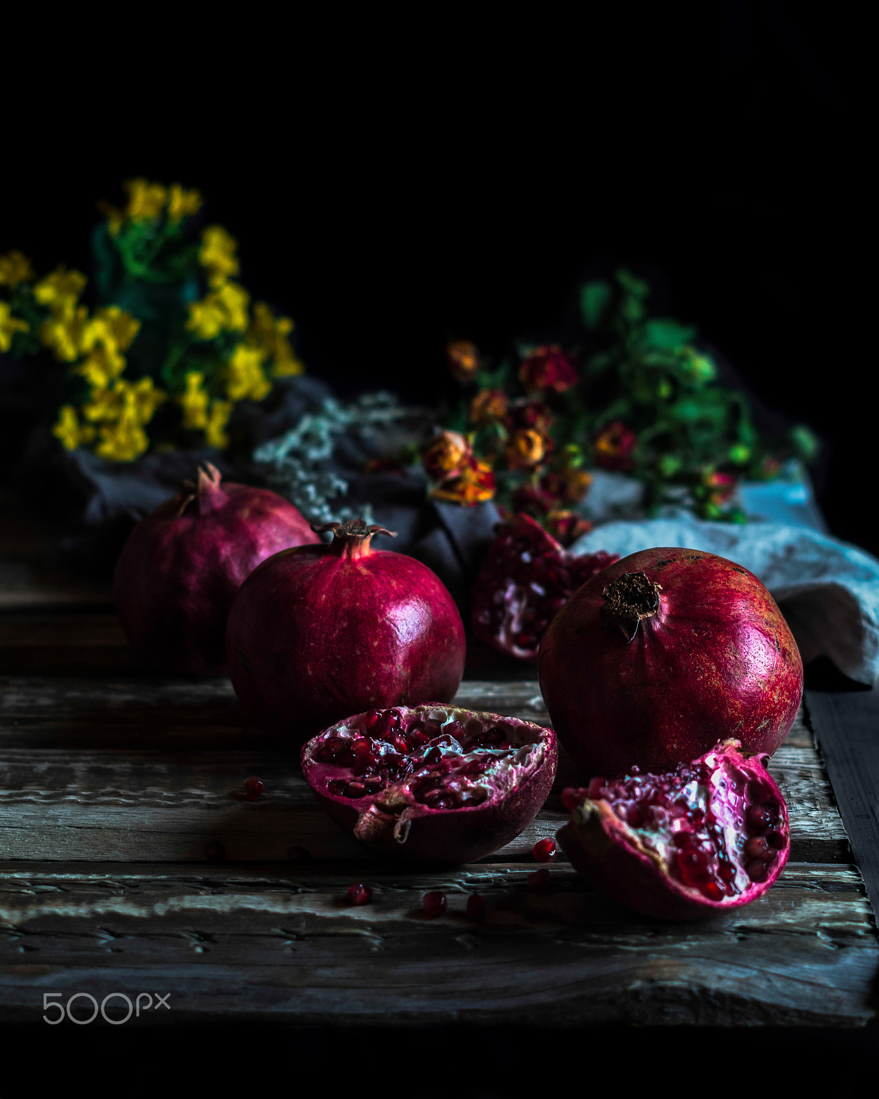 Pentax K-30 + Pentax smc DA 50mm F1.8 sample photo. Pomegranates photography