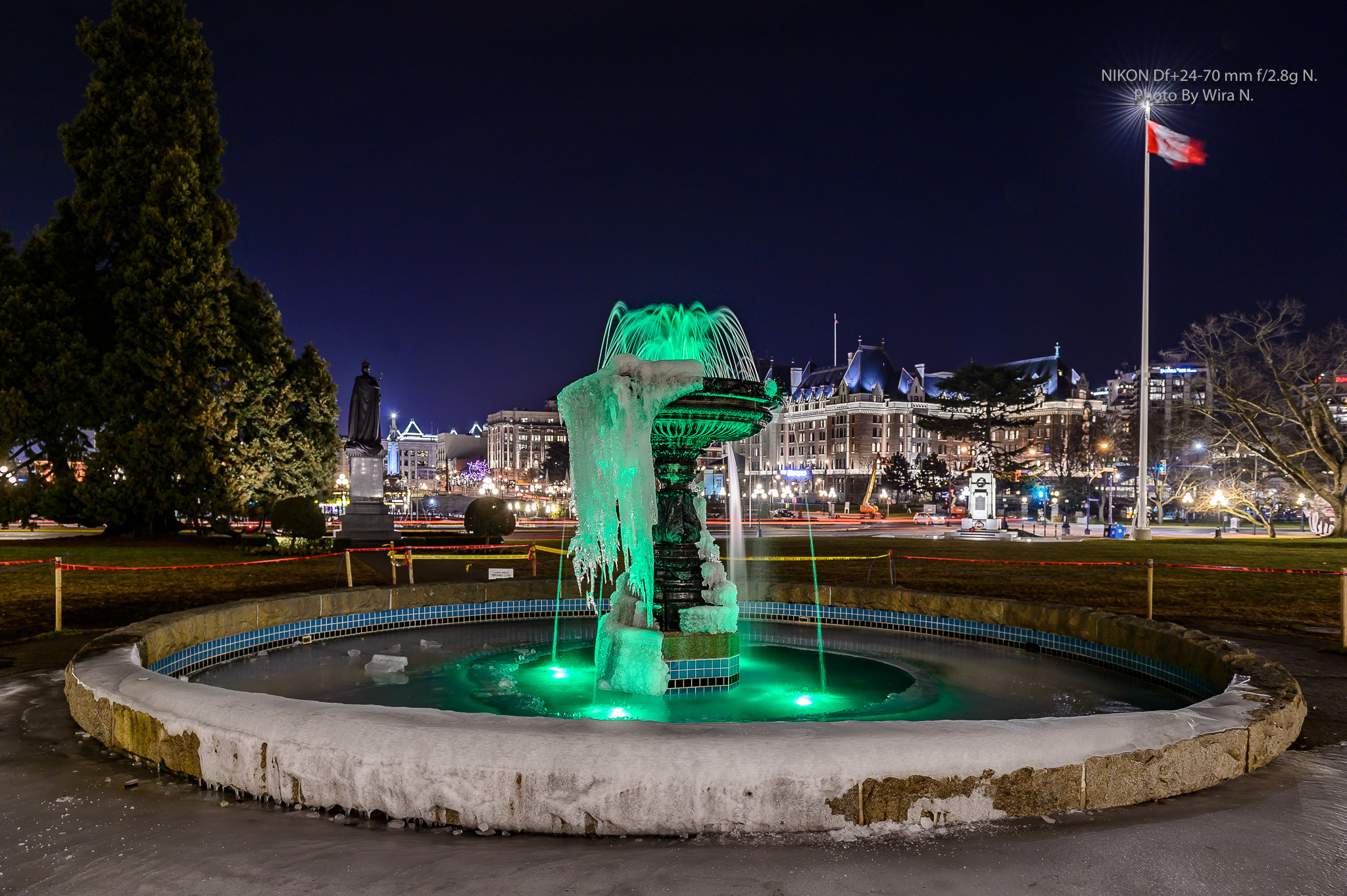 Nikon Df sample photo. The ice fountain victoria bc. photography