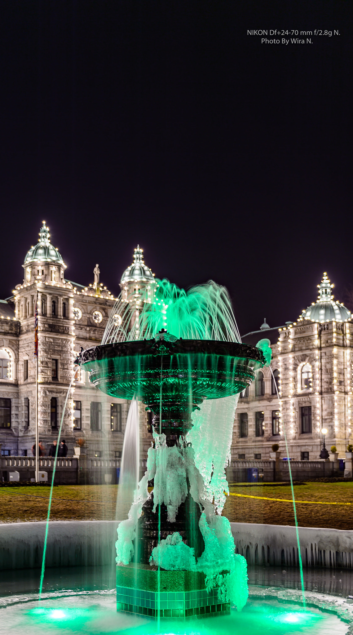 Nikon Df sample photo. The ice fountain victoria bc. photography