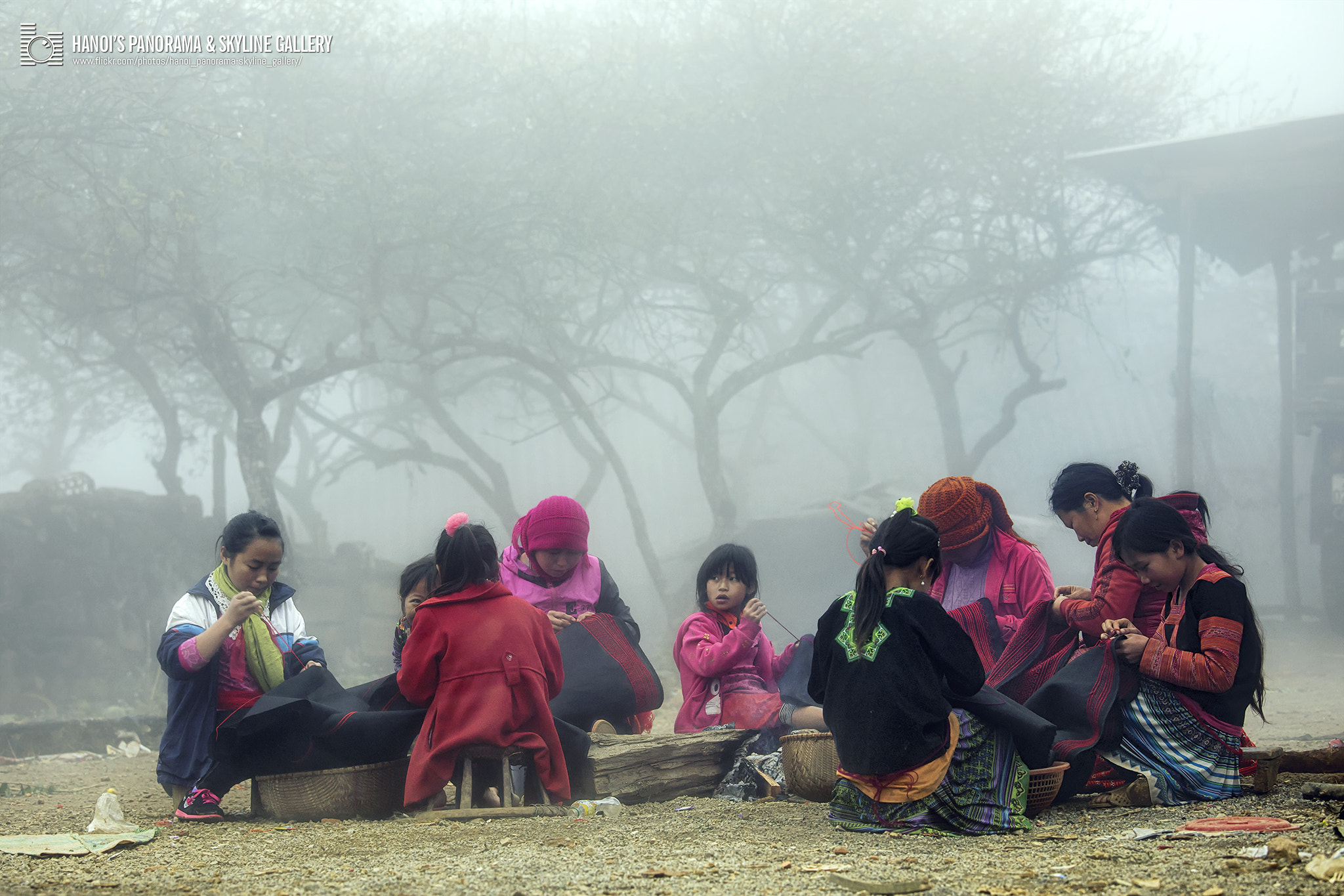 Canon EF 70-200mm F4L IS USM sample photo. H'mong village in winter photography
