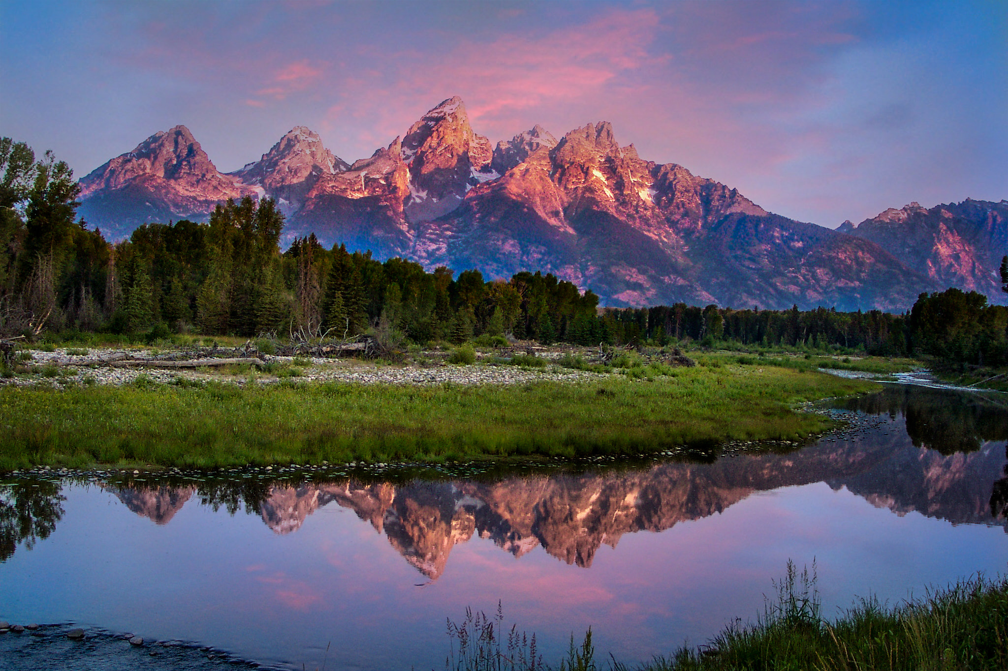 Kodak DC4800 ZOOM DIGITAL CAMERA sample photo. Sunrise at the grand tetons photography