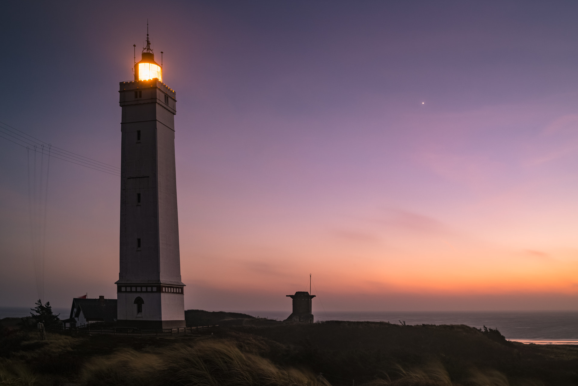 Nikon D810 sample photo. Blue hour at blåvand photography