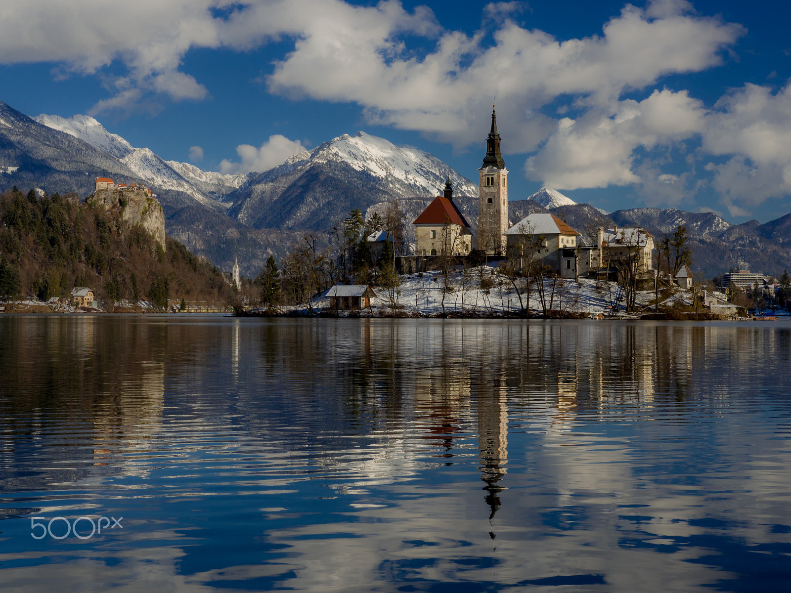 Olympus OM-D E-M10 sample photo. Snowy bled photography