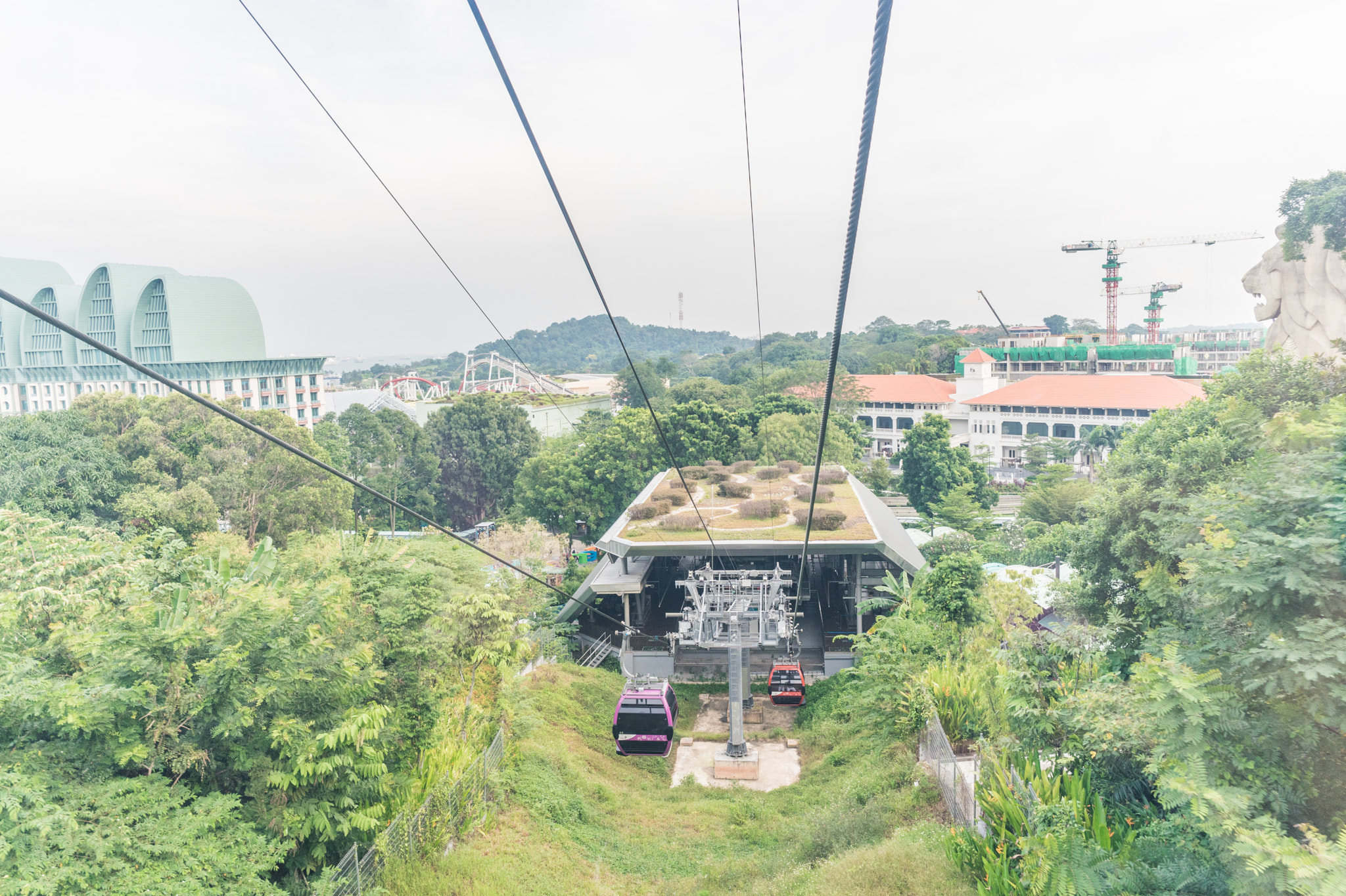 Sony a7 II sample photo. Cable car @sentosa photography