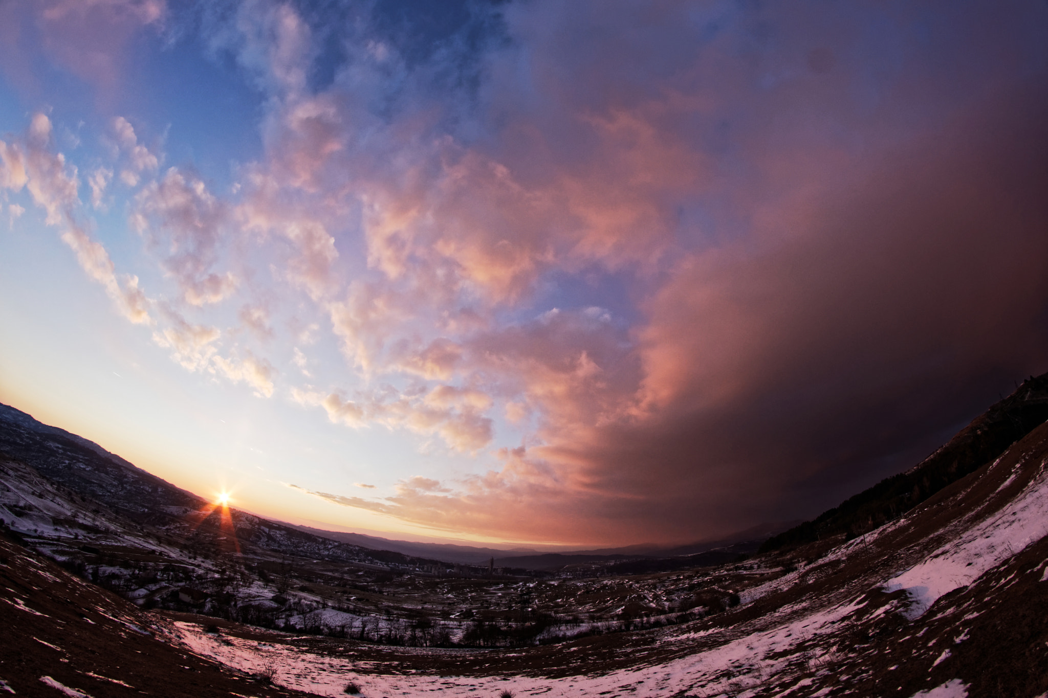 Nikon D750 + Samyang 8mm F3.5 Aspherical IF MC Fisheye sample photo. Winter storm is coming! photography
