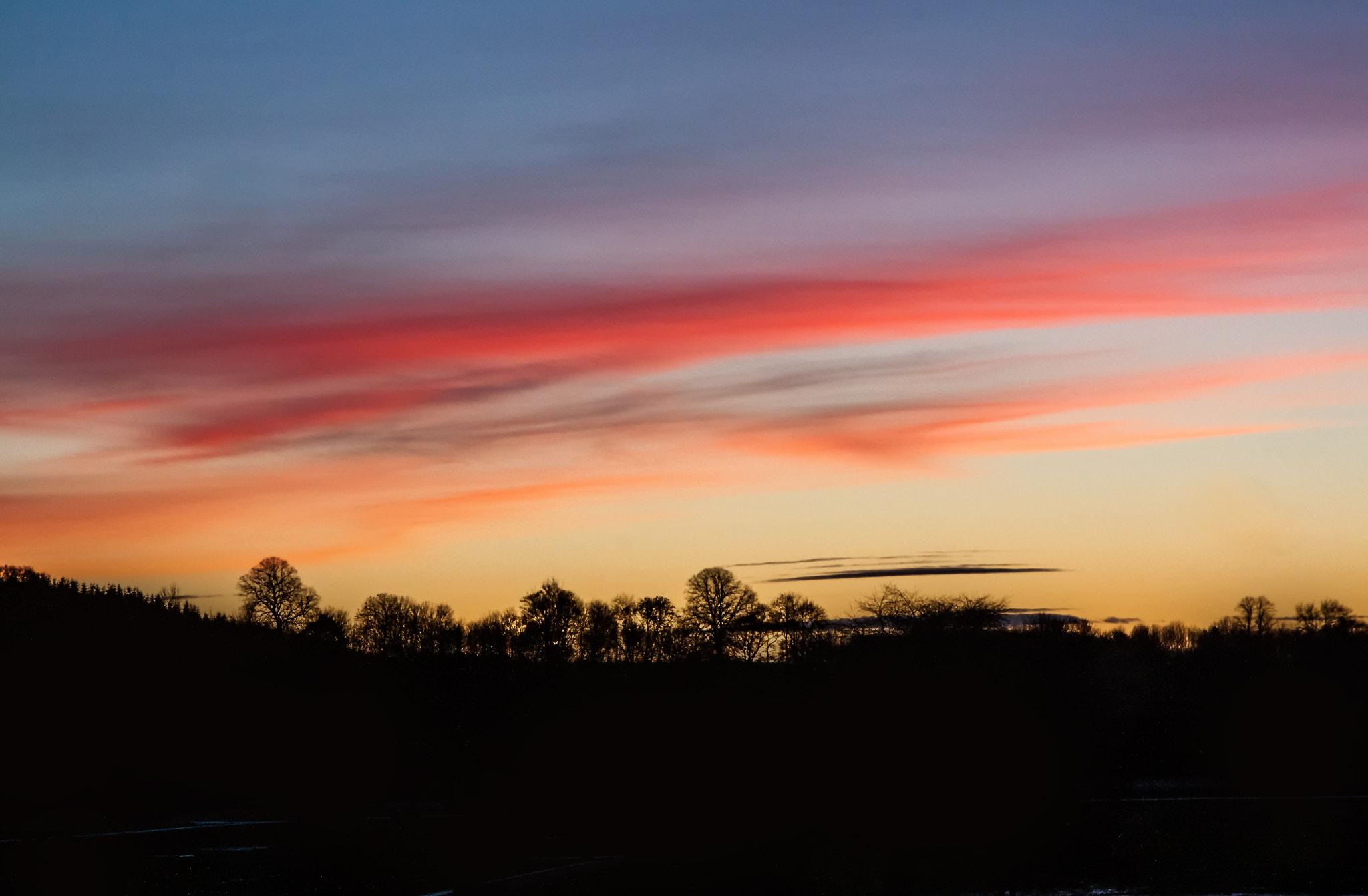 Canon EOS 450D (EOS Rebel XSi / EOS Kiss X2) sample photo. Northumberland sunset ii photography