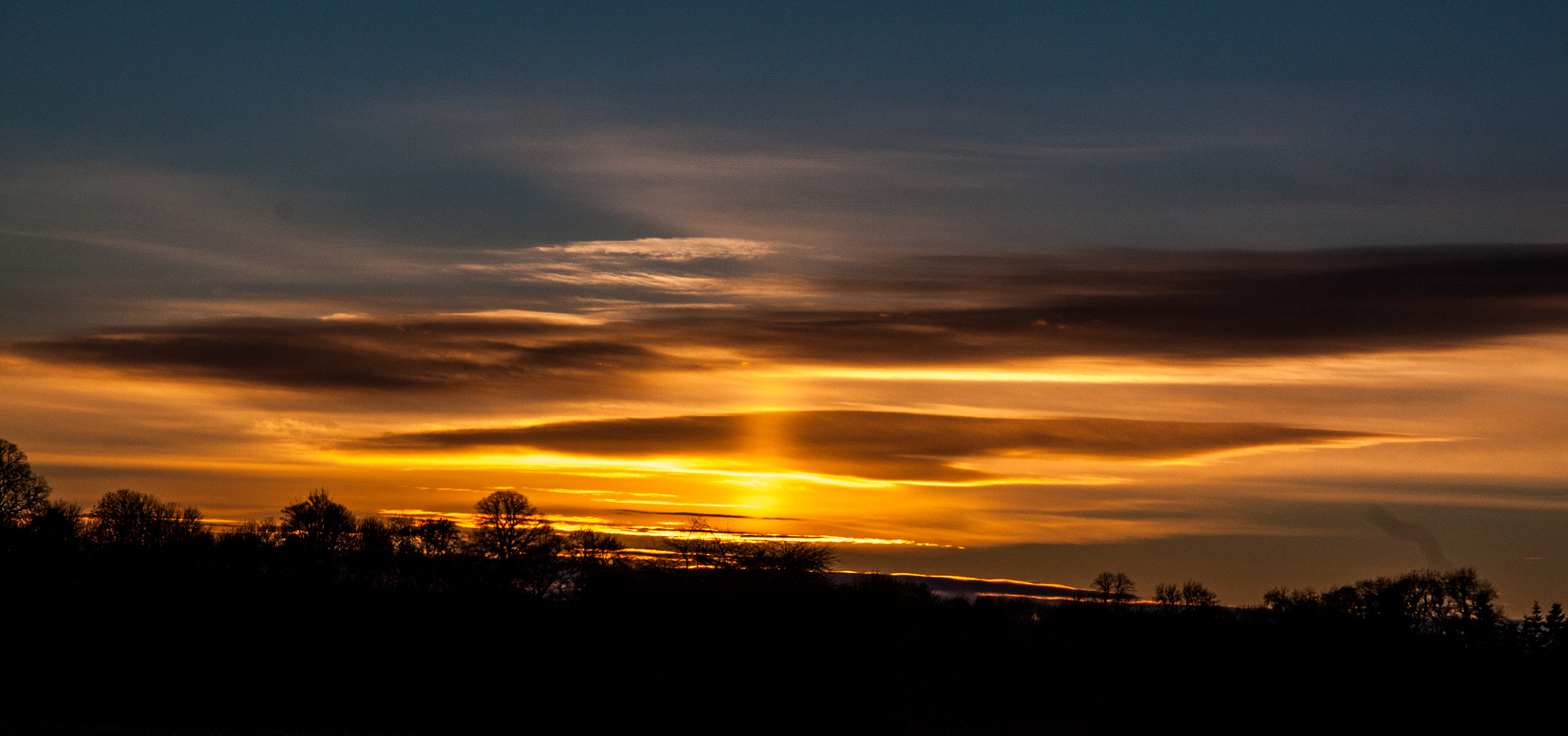 Canon EOS 450D (EOS Rebel XSi / EOS Kiss X2) sample photo. Northumberland sunset photography