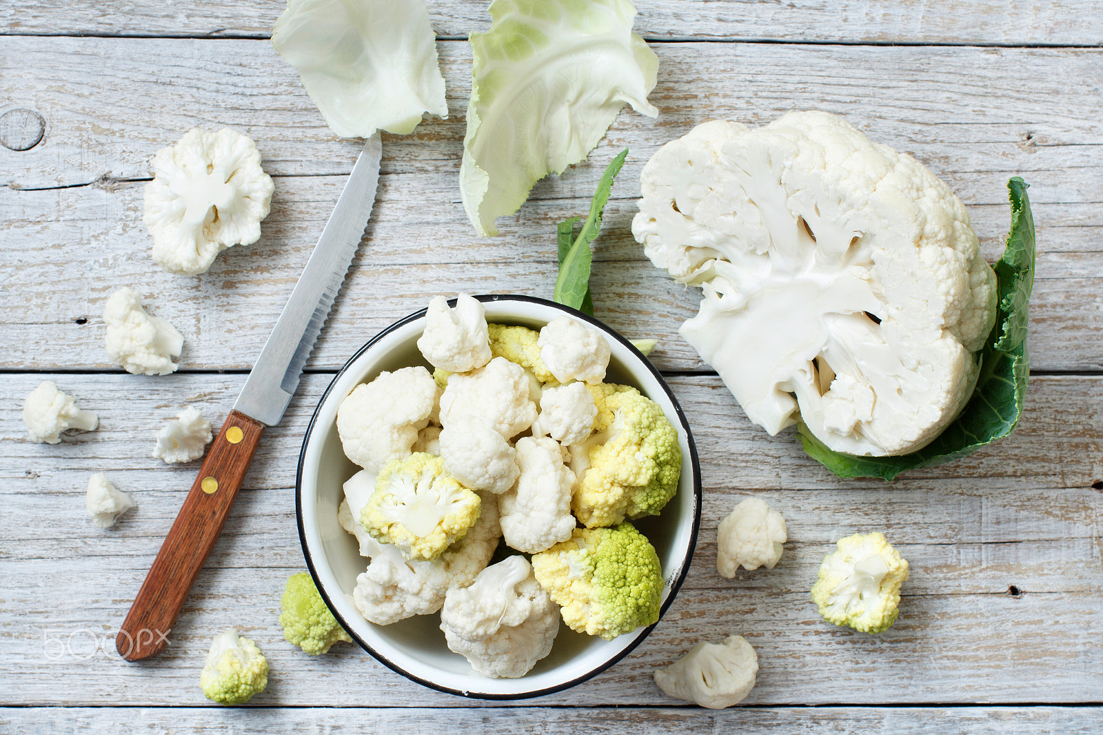 Canon EOS 650D (EOS Rebel T4i / EOS Kiss X6i) + Canon EF 50mm F1.2L USM sample photo. Fresh raw cauliflower photography