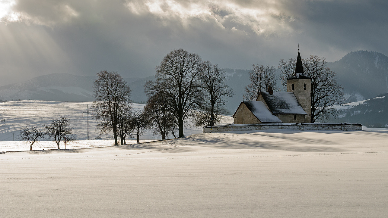 Nikon AF-S Nikkor 70-200mm F2.8G ED VR II sample photo. Winter in liptov photography