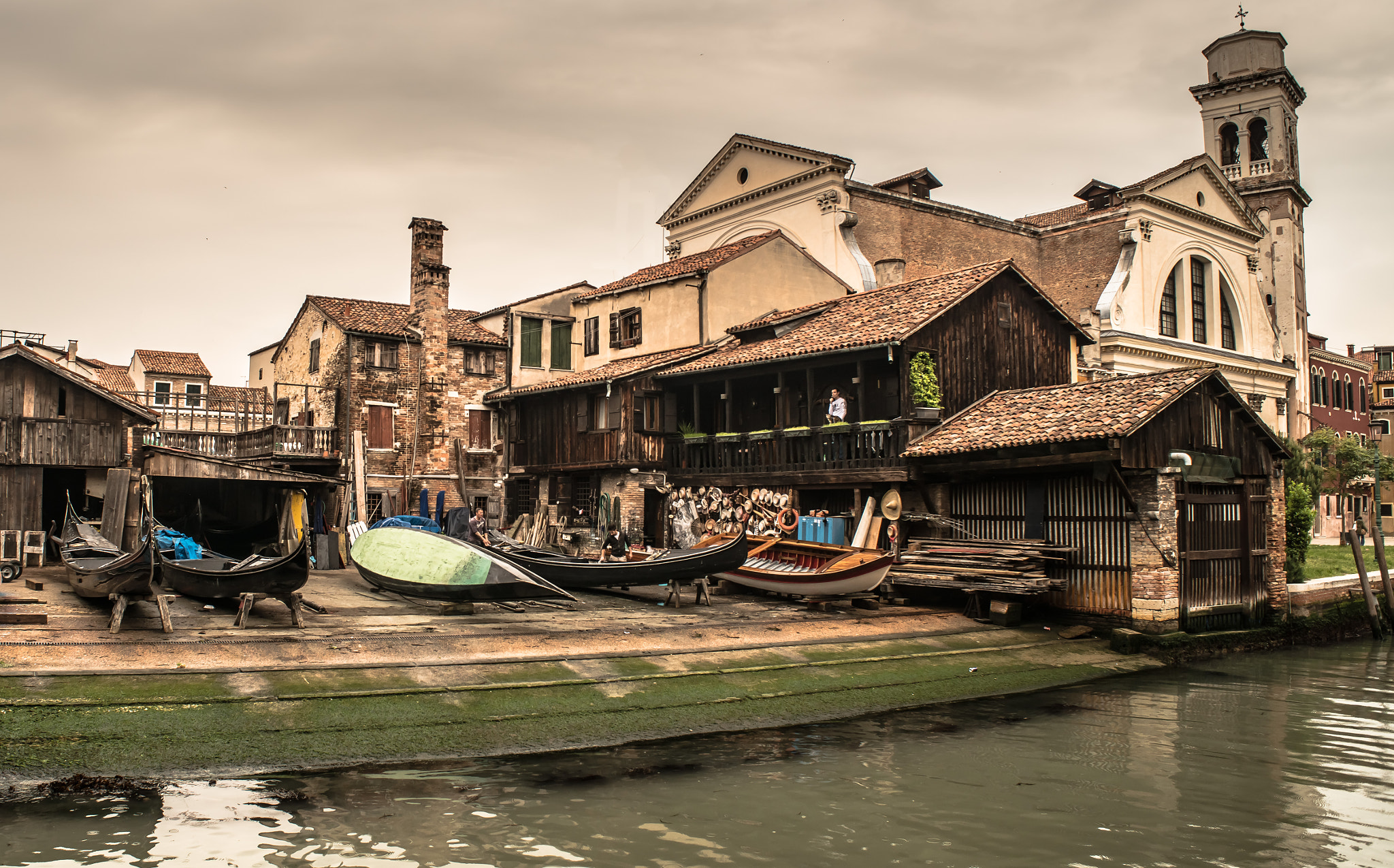 Nikon D800 sample photo. Rimessa per gondole,venezia photography