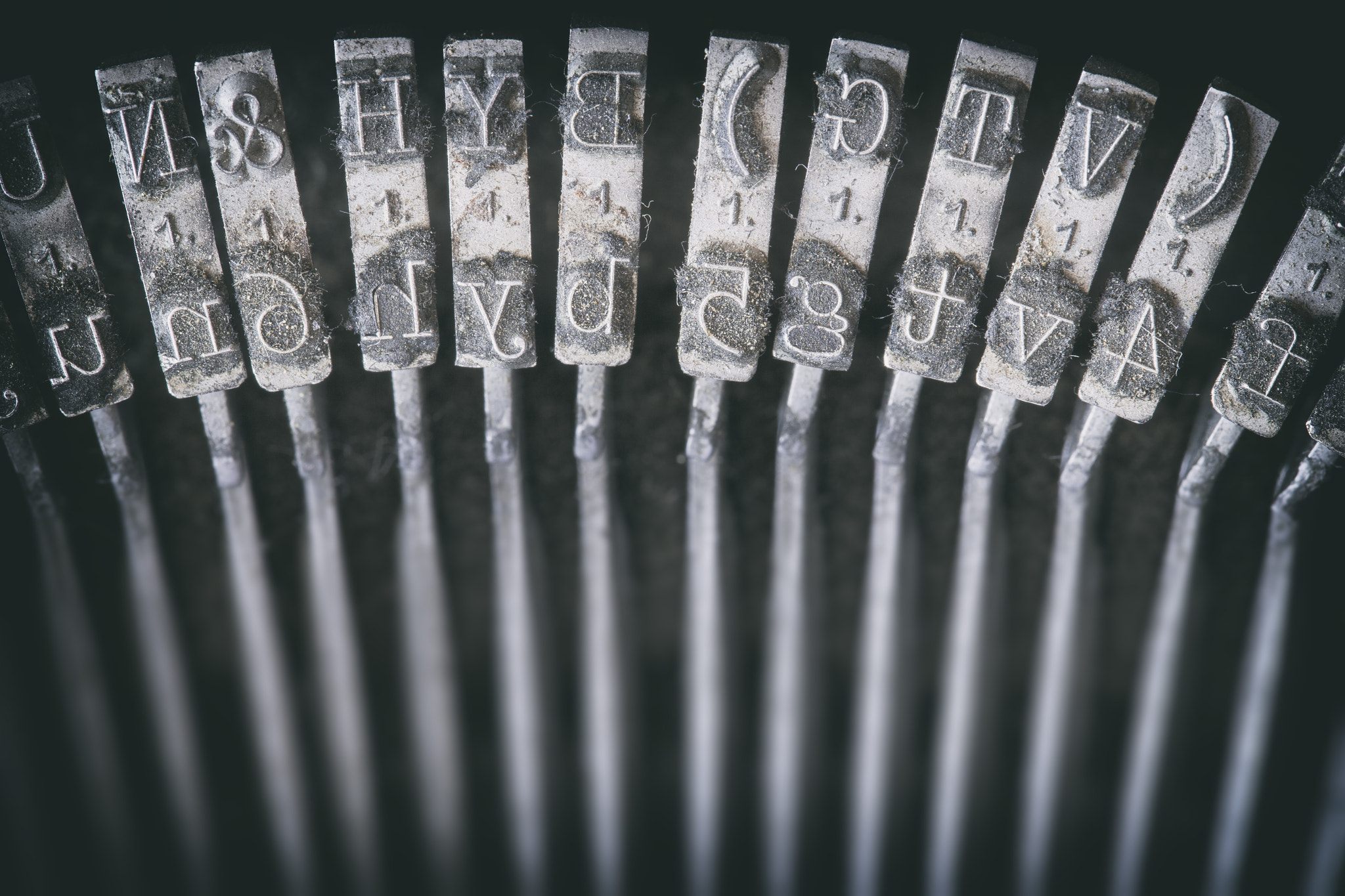 Canon EF 100mm F2.8 Macro USM sample photo. Printing letters of typewriter photography