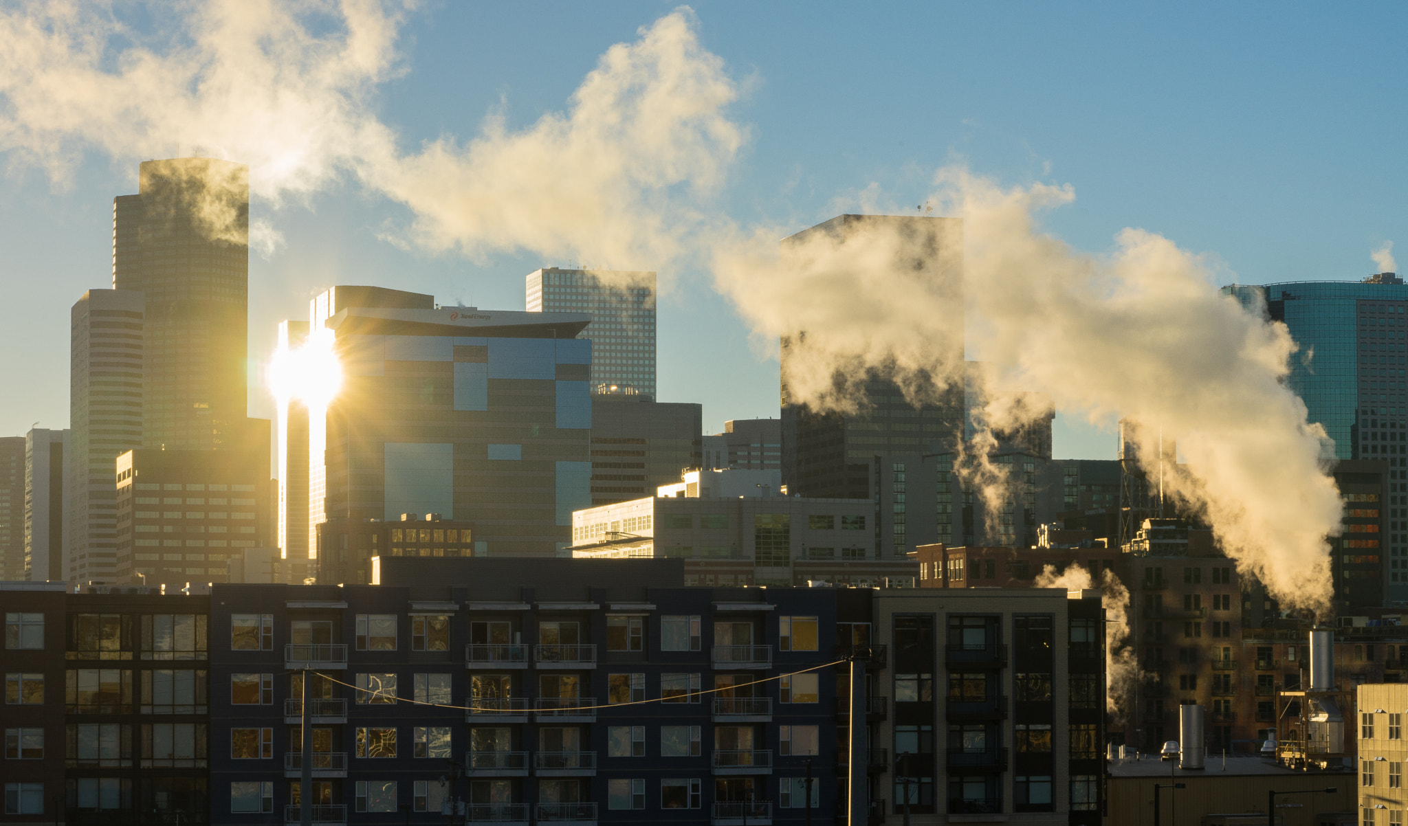 Sony a7 + Sony FE 90mm F2.8 Macro G OSS sample photo. Denver skyline photography