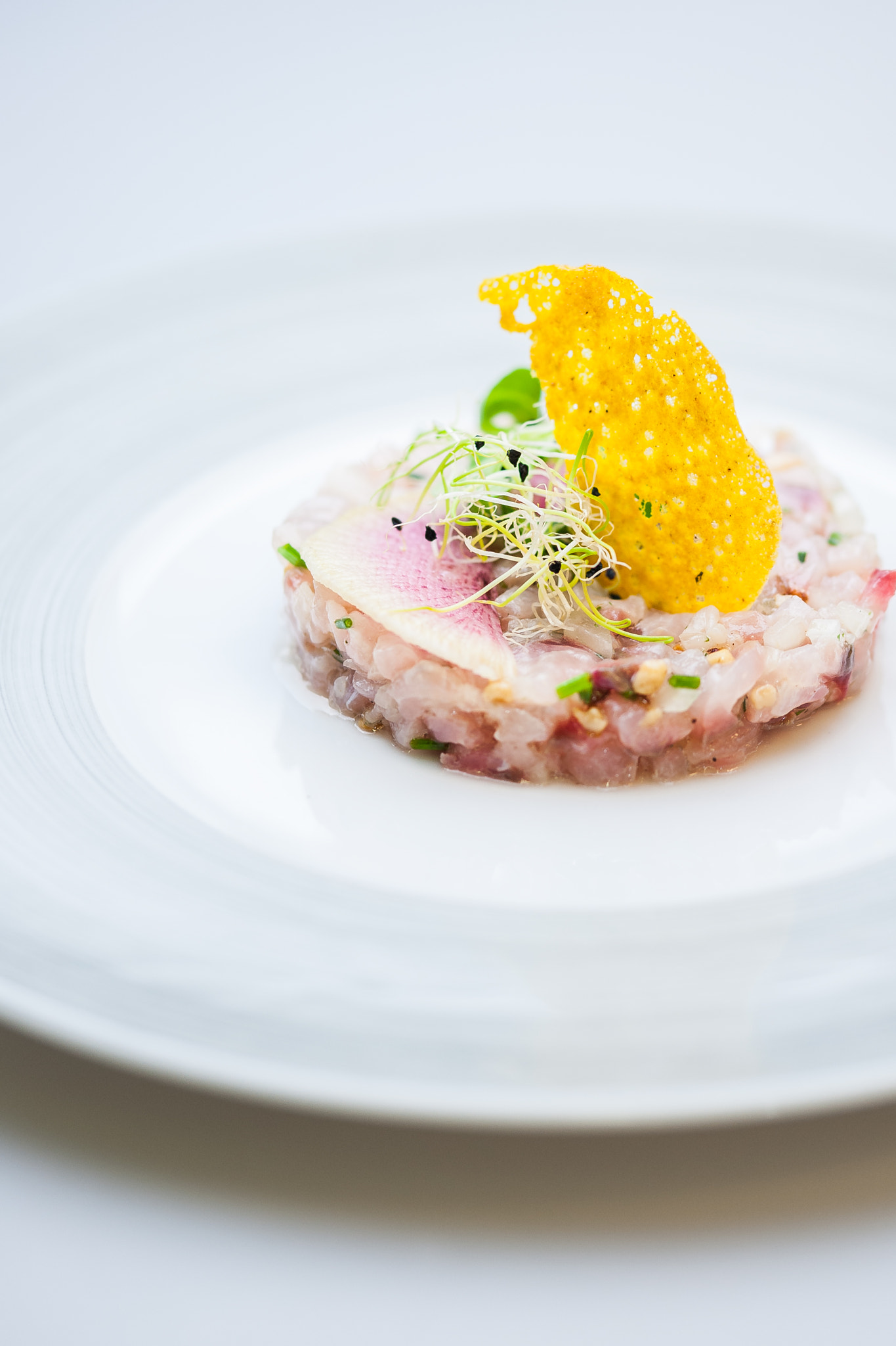 Sigma 105mm F2.8 EX DG OS HSM sample photo. Tartare de mulet photography