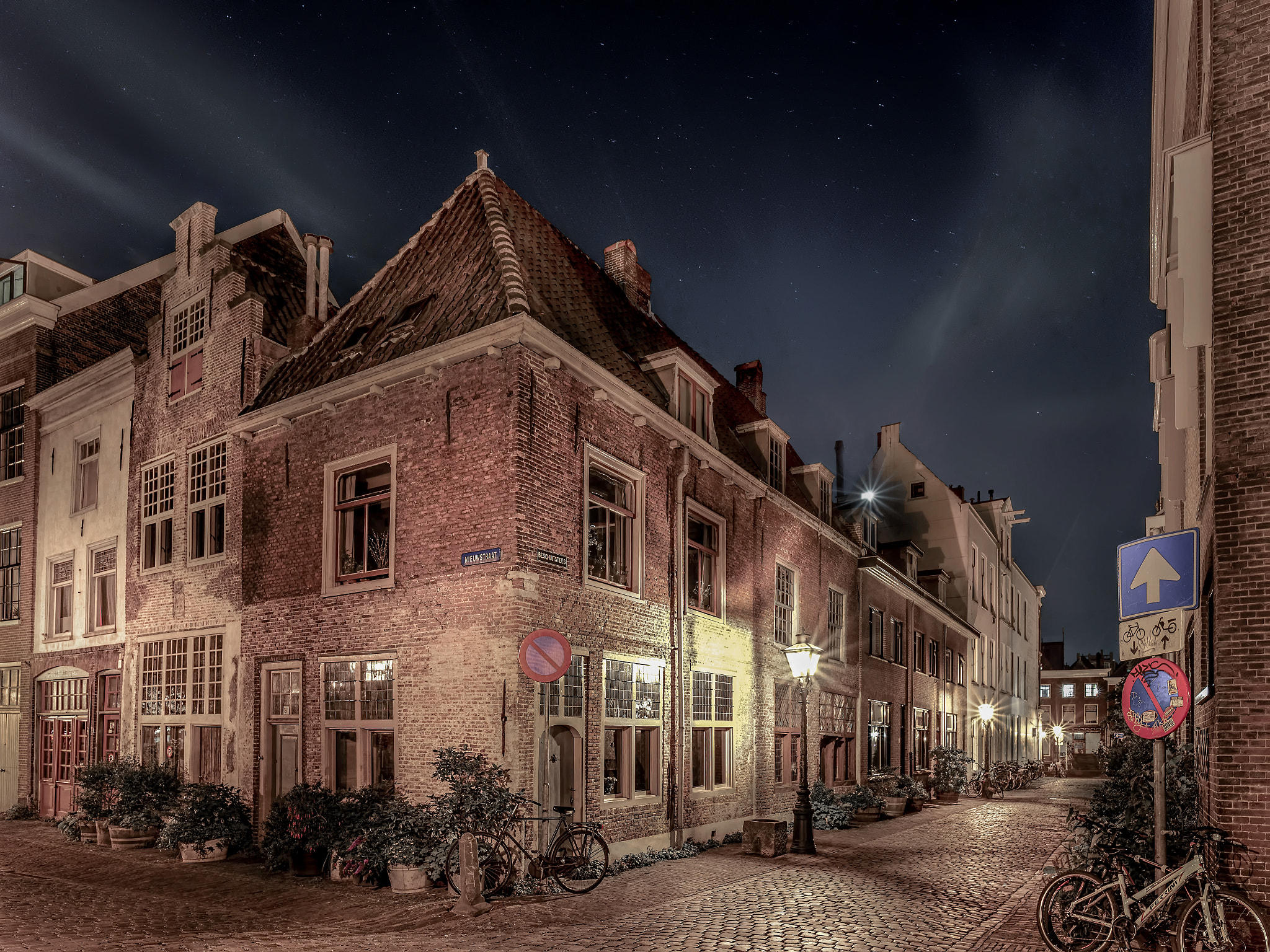 Nikon D600 sample photo. Ancient street in leiden photography