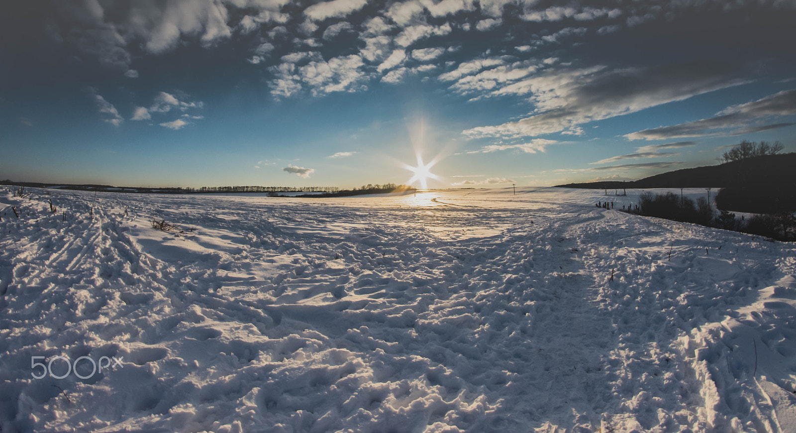 Nikon D7200 + Samyang 8mm F3.5 Aspherical IF MC Fisheye sample photo. Winter land in rimavska sobota photography