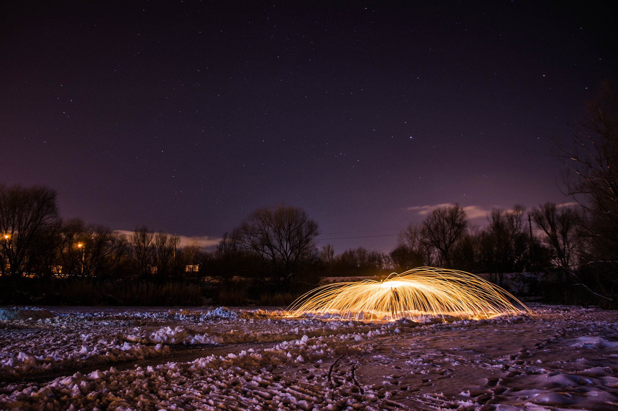 Sony Alpha NEX-3 sample photo. Fire on ice photography