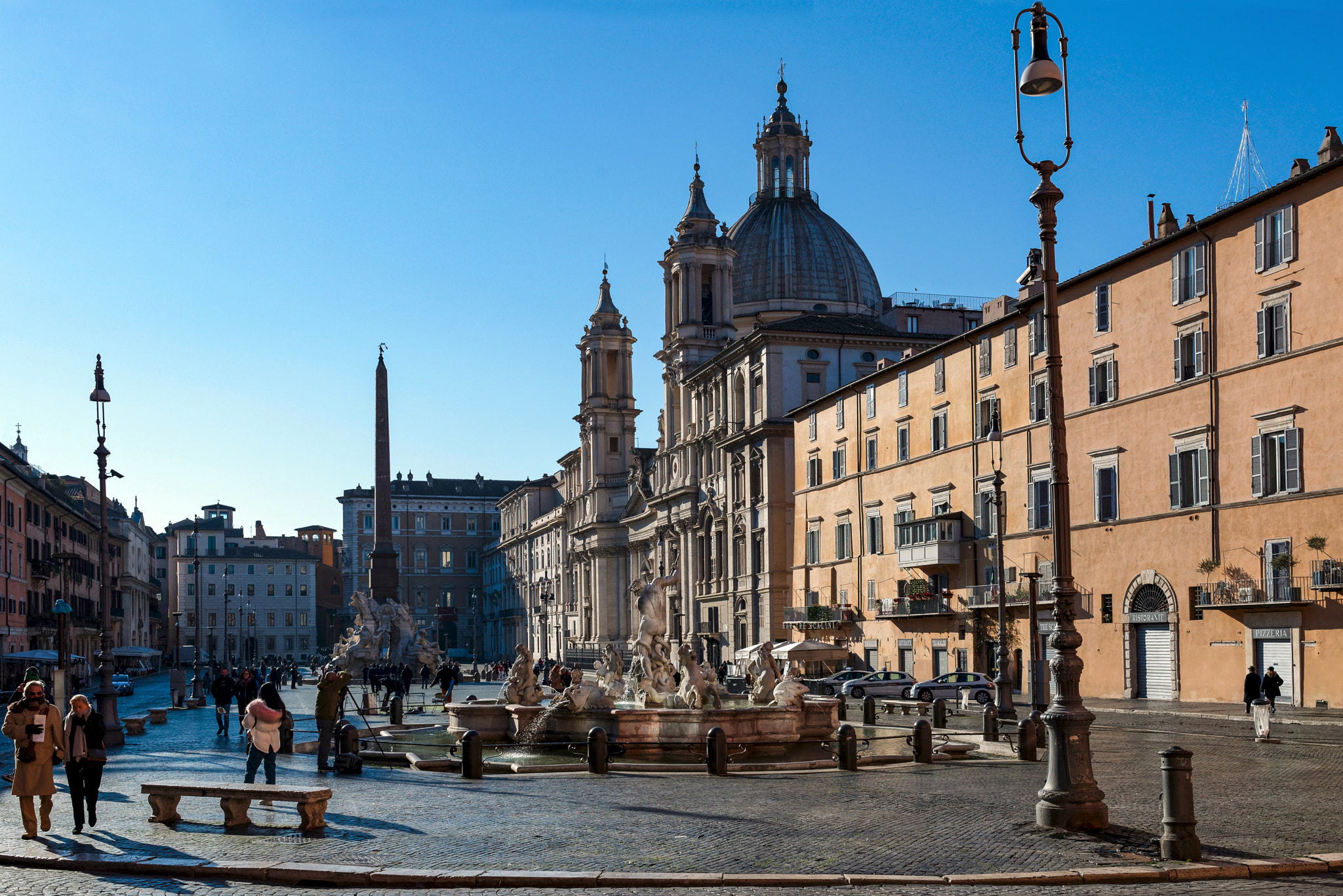 Nikon AF-S Nikkor 35mm F1.8G ED sample photo. Piazza navona in roma photography