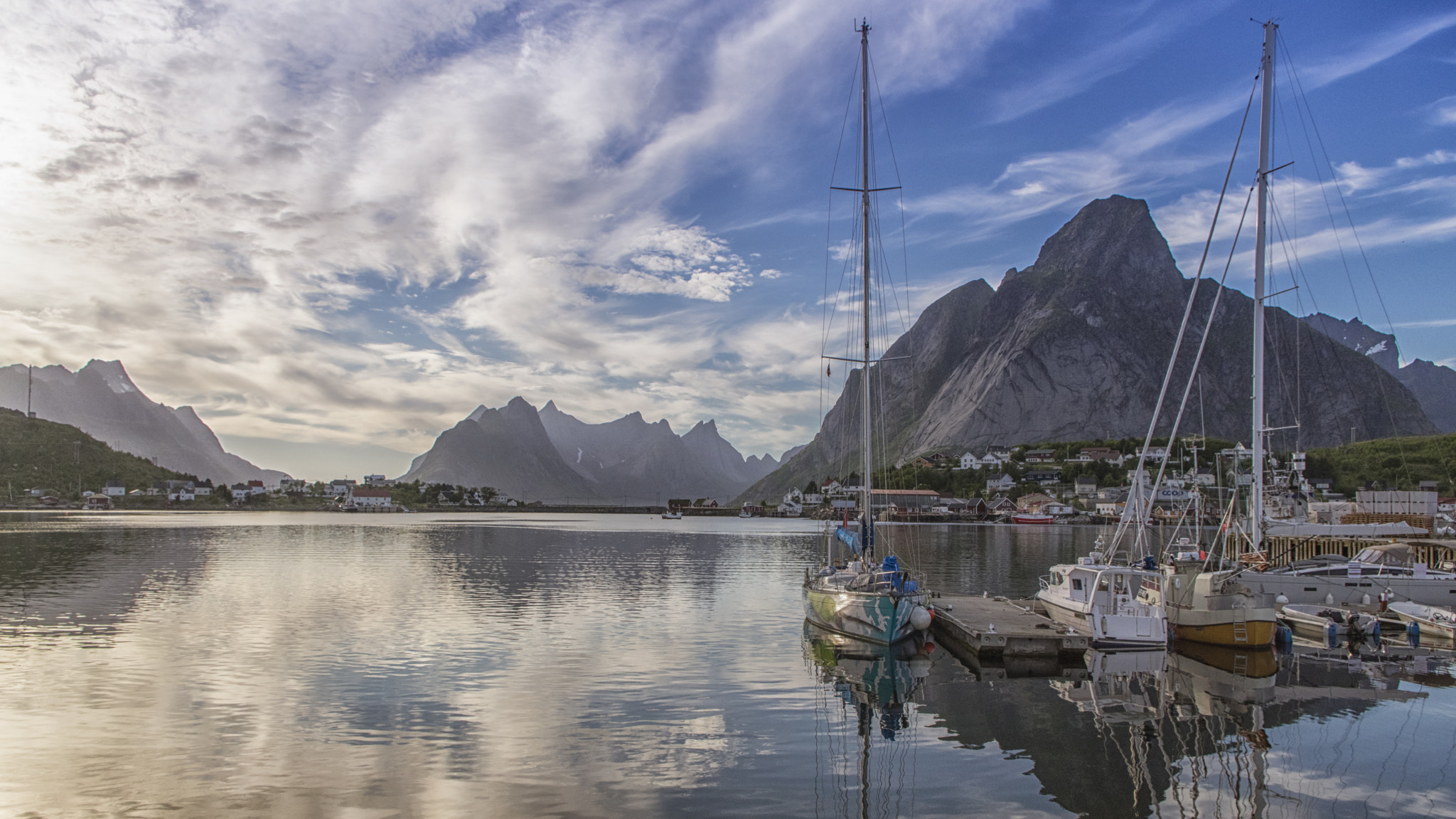 Pentax K-3 sample photo. Reine dock photography