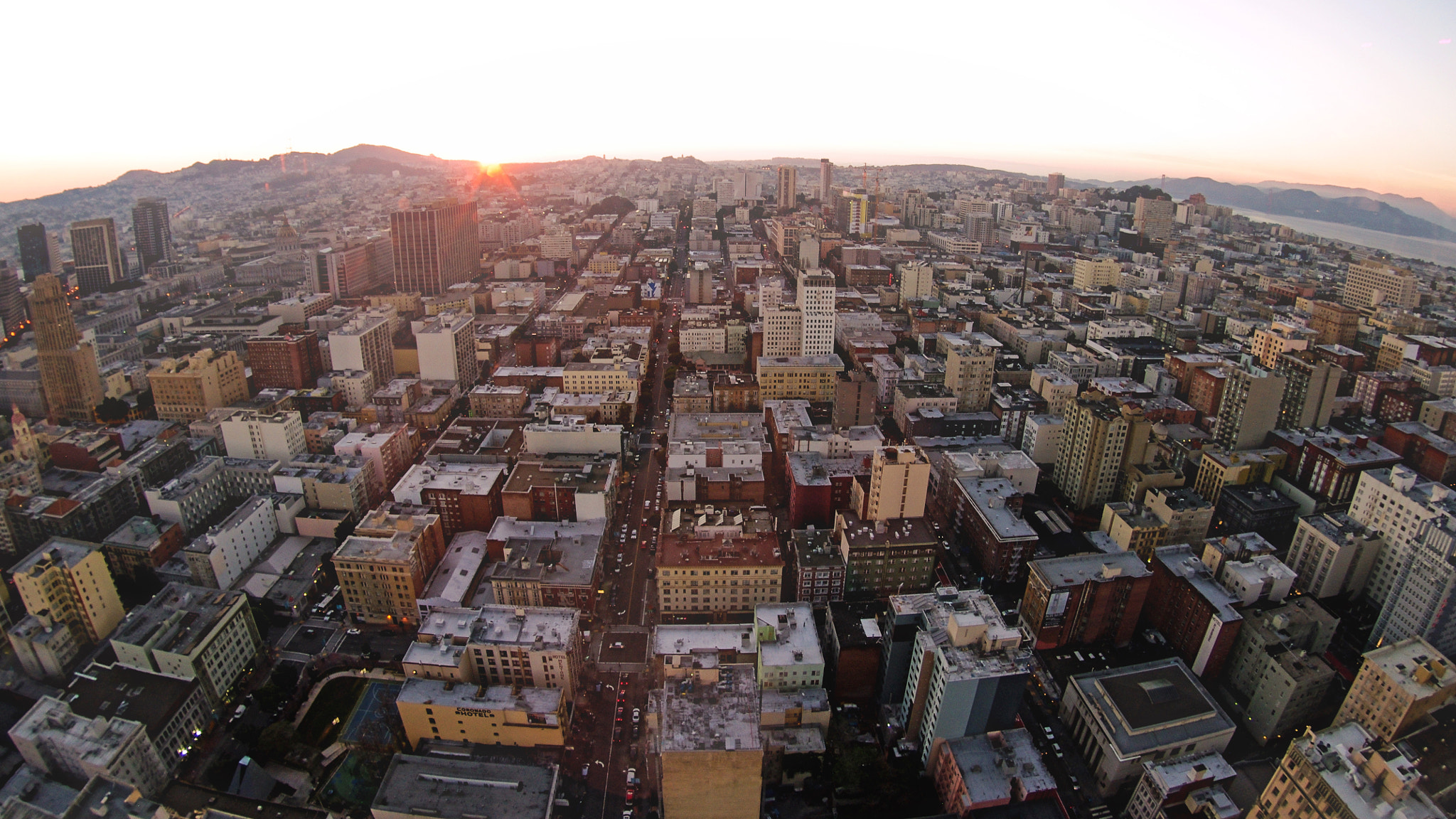 Pentax K-x sample photo. Sunset over sf photography