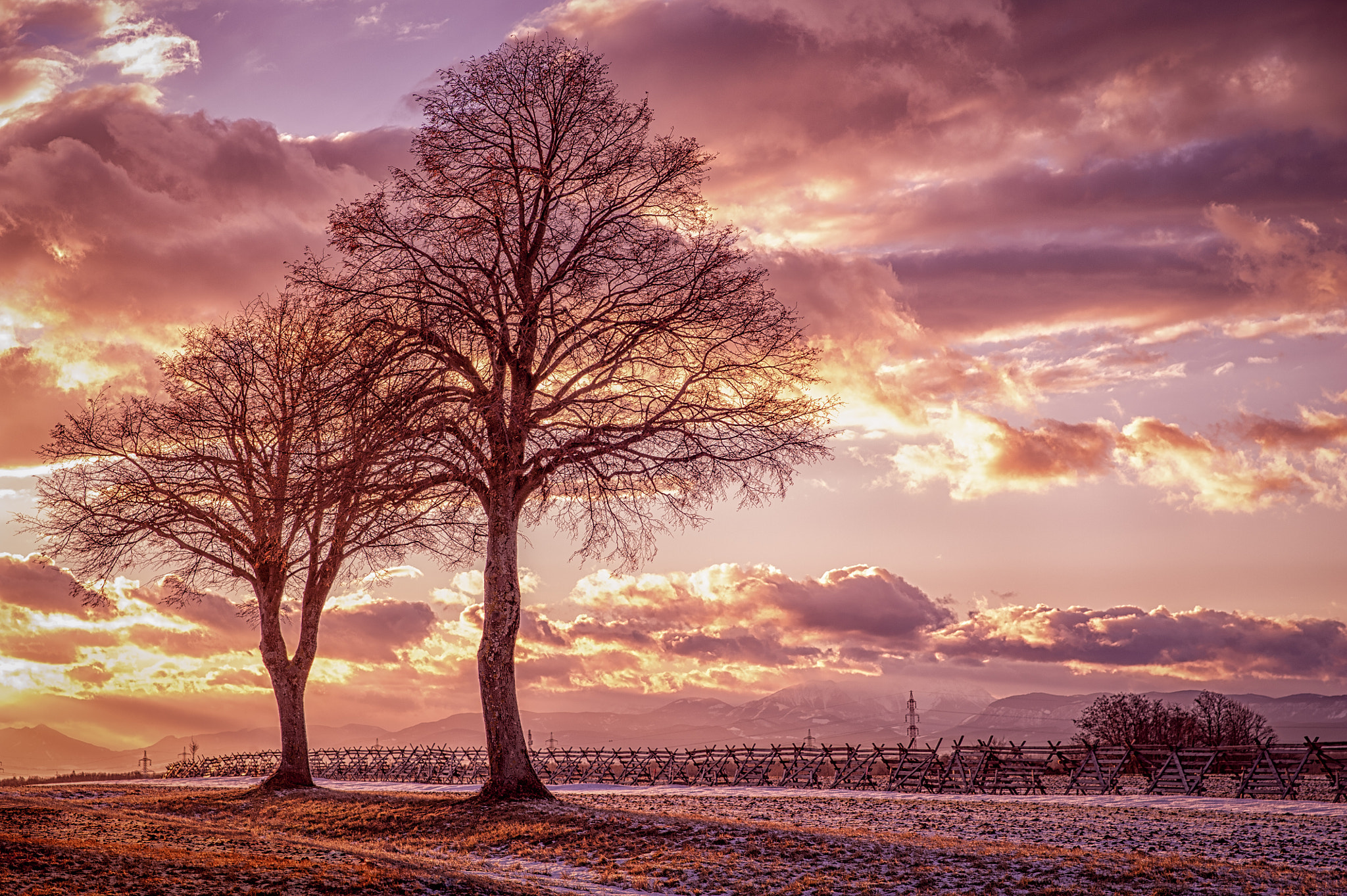 Sigma 24-70mm F2.8 EX DG HSM sample photo. Burning sky photography