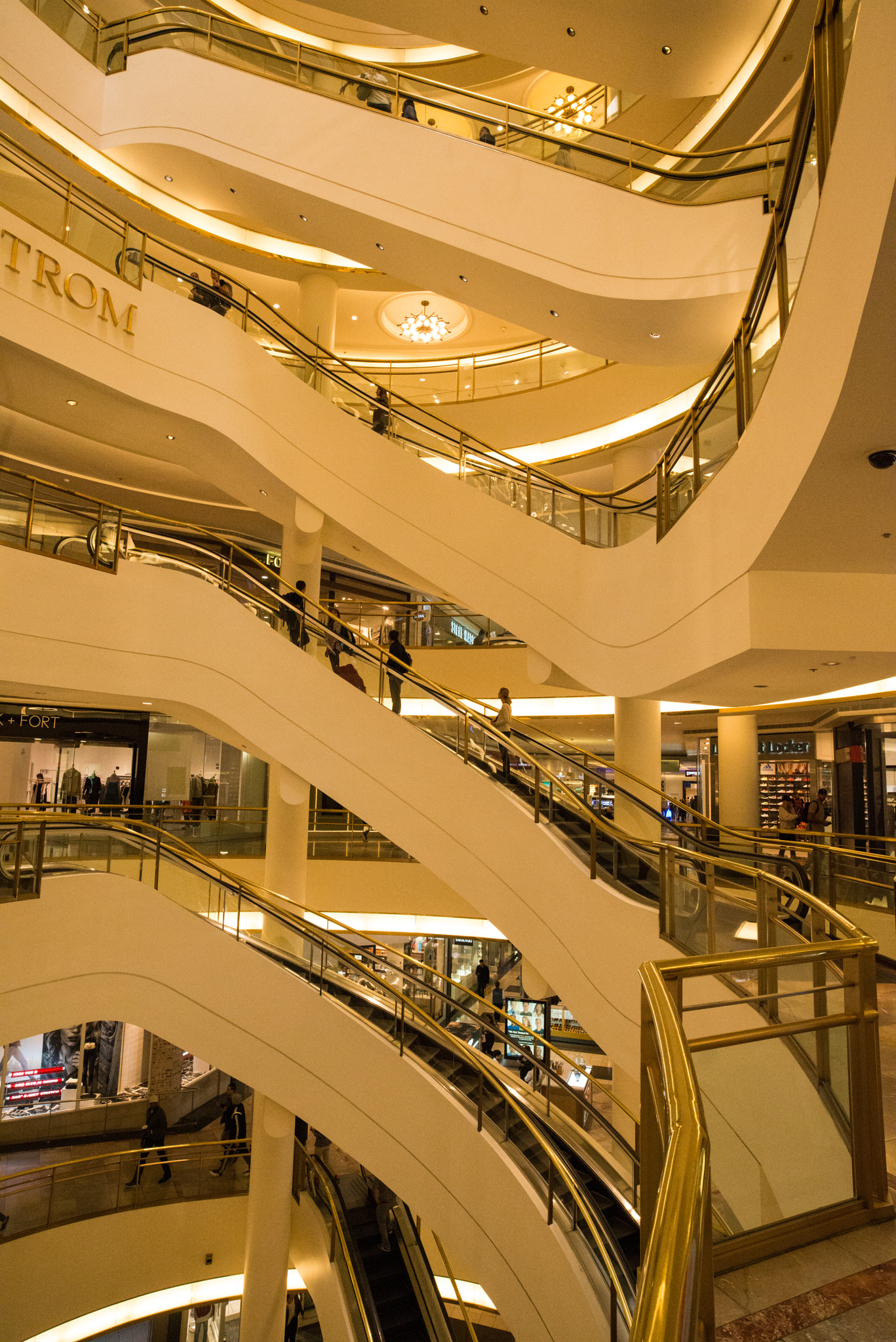 Nikon D800E sample photo. Spiral escalators photography