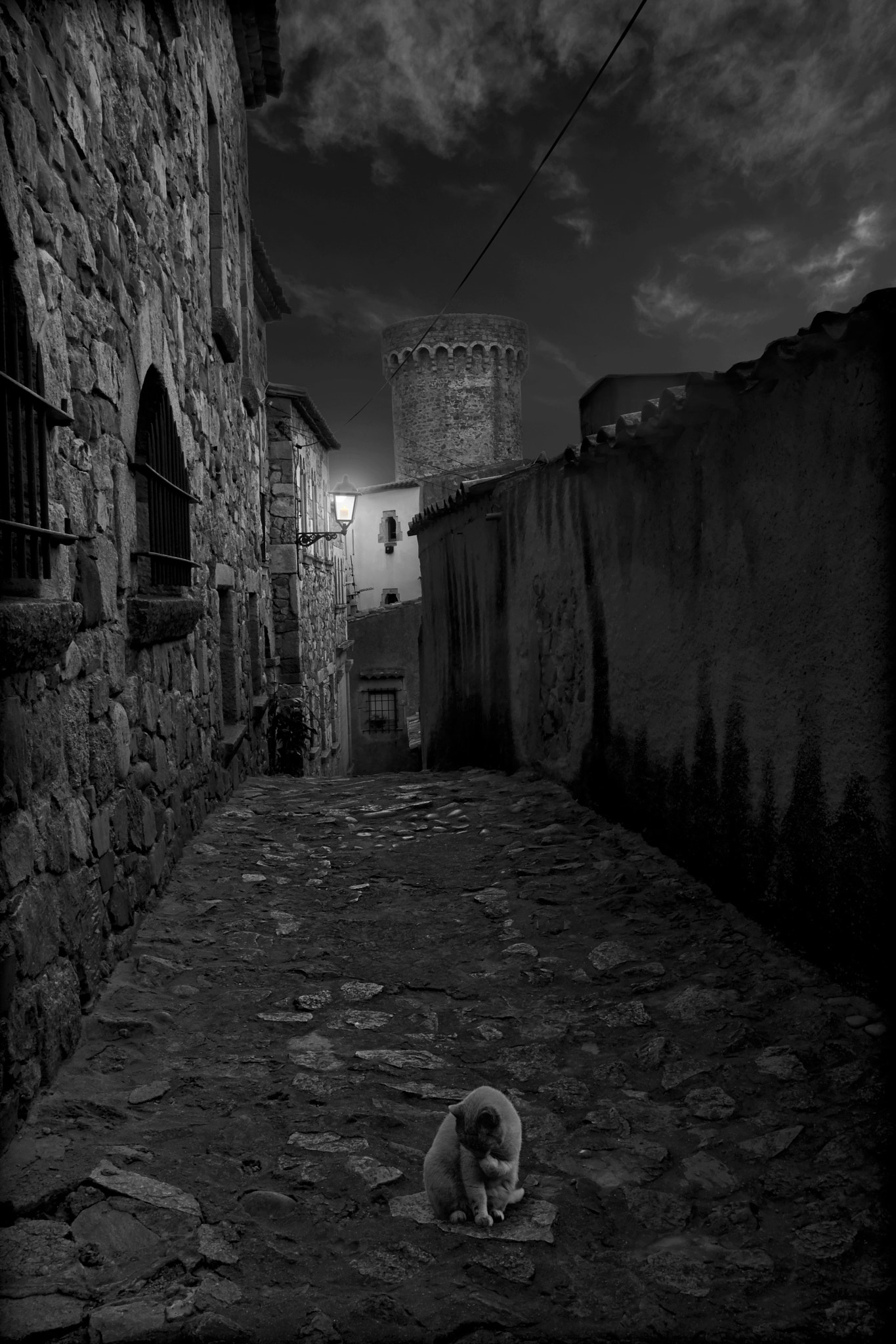 Samsung NX500 + Samsung NX 16-50mm F3.5-5.6 Power Zoom ED OIS sample photo. Tossa de mar by night photography