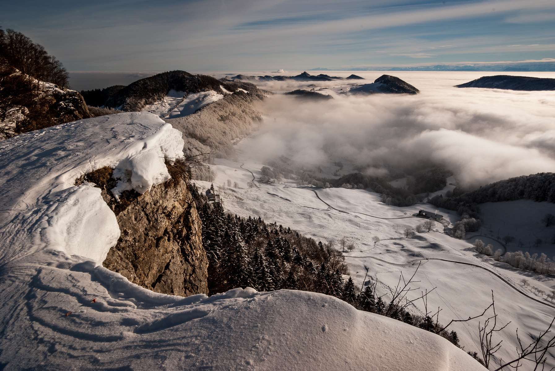 Pentax K10D sample photo. Winter day on passwang 1'204m photography