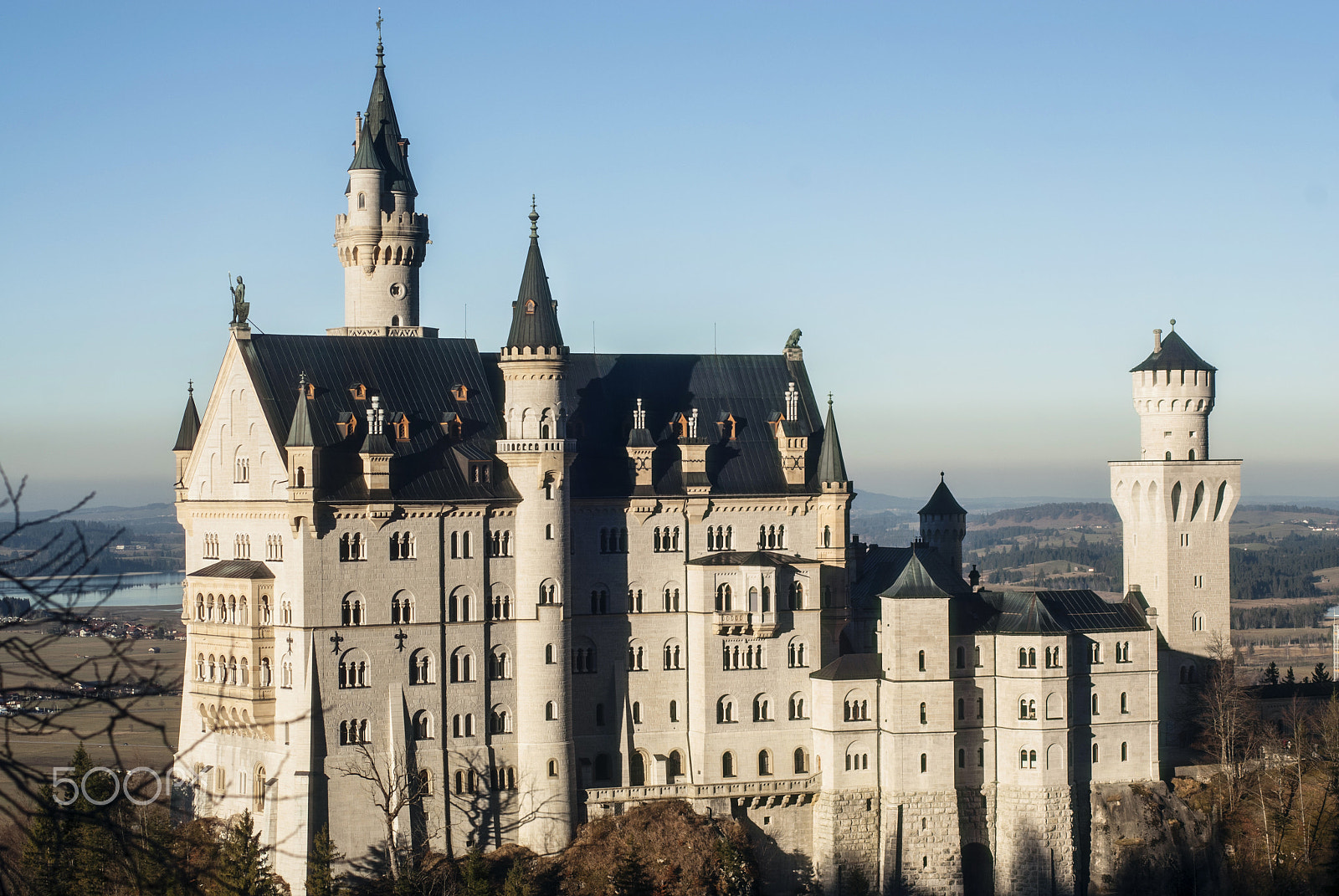 Nikon D200 + Nikon AF Nikkor 50mm F1.4D sample photo. Neuschwanstein cliche photography