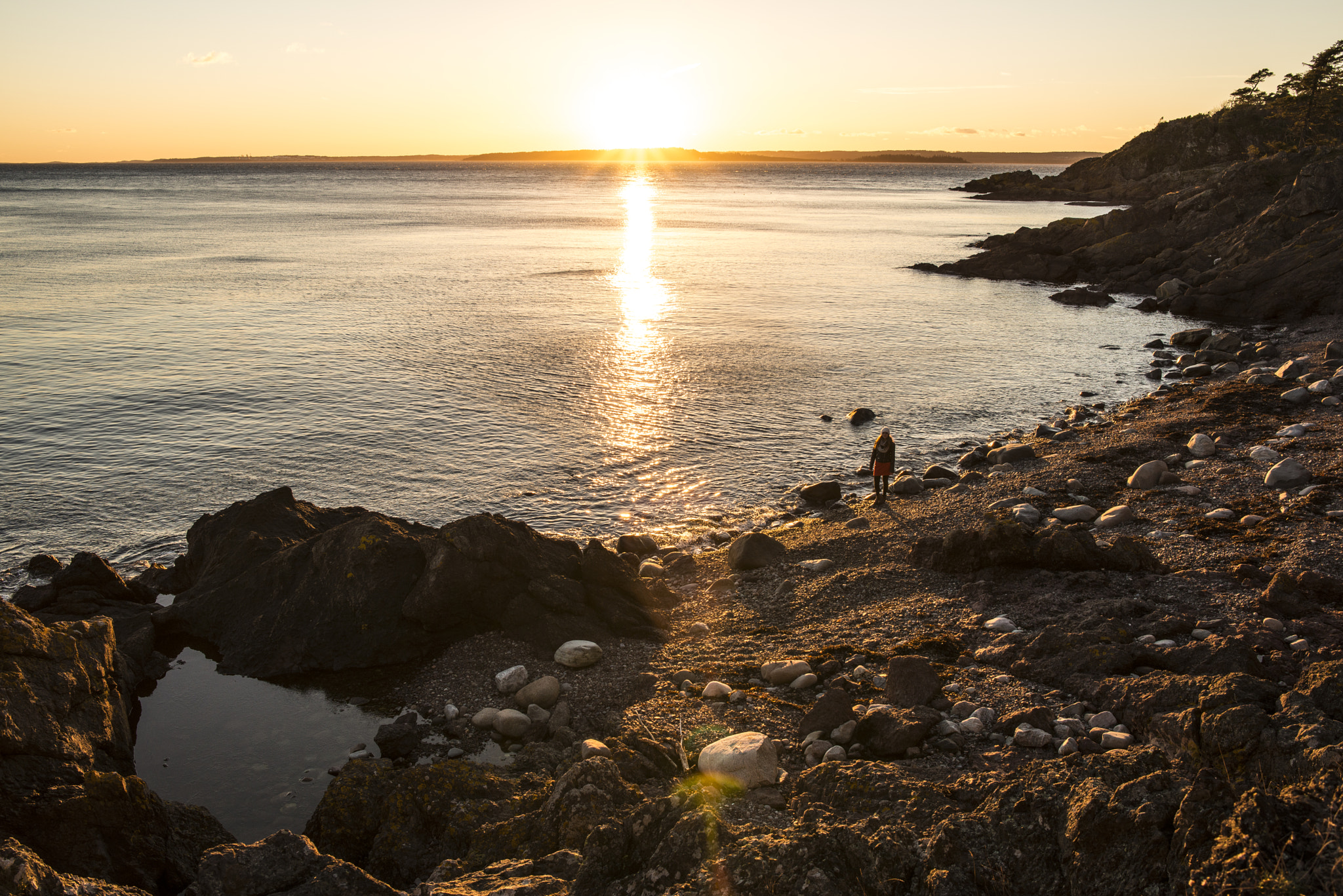 Nikon D800 sample photo. Sunset over the fjord photography