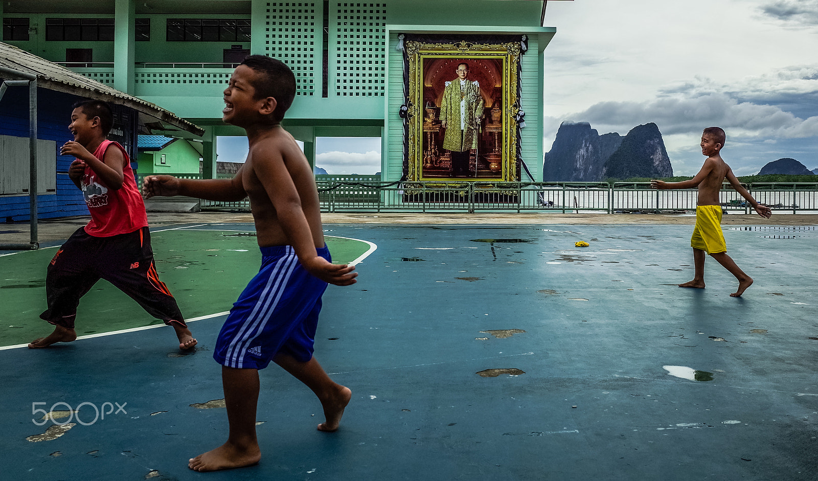 Ricoh GR + GR Lens sample photo. In the schoolyard with king bhumibol adulyadej photography
