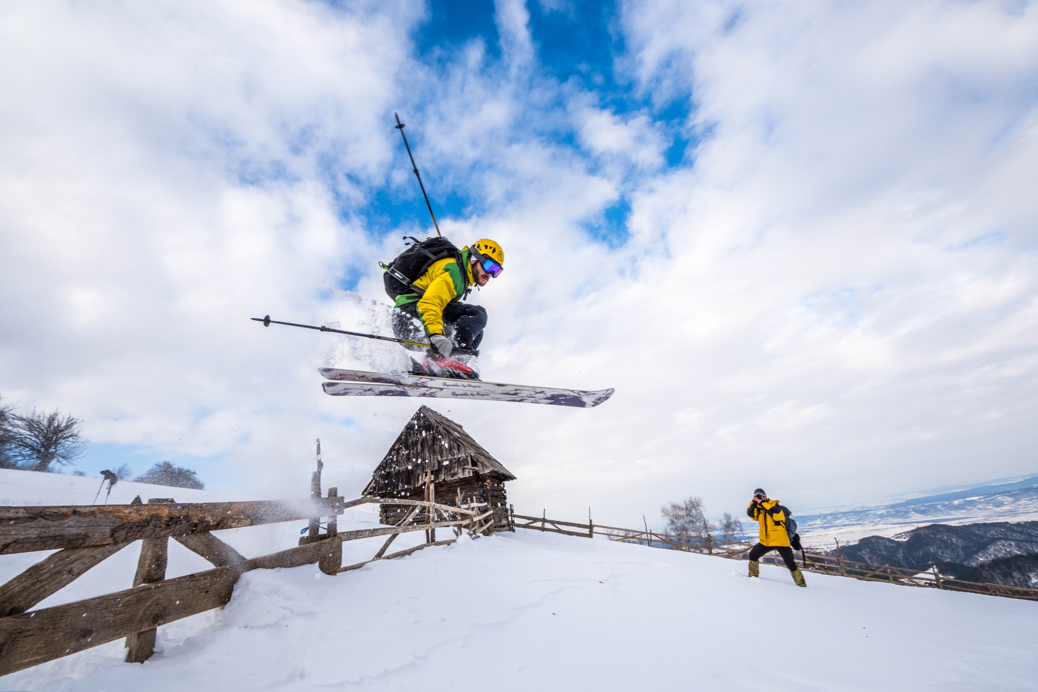 Sigma 8-16mm F4.5-5.6 DC HSM sample photo. Skiing high photography