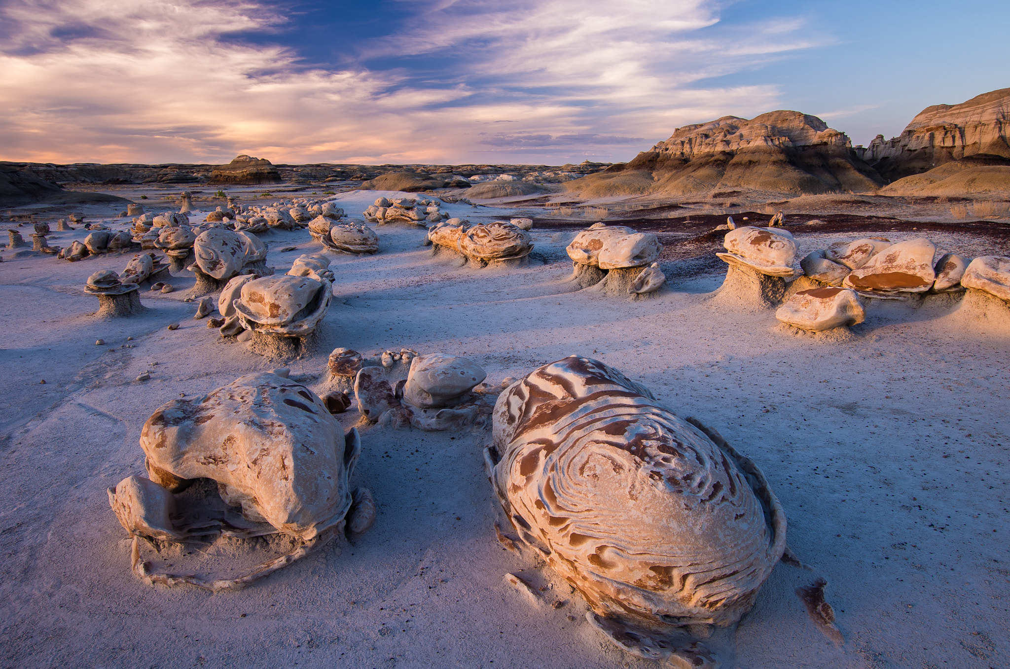 Pentax K-5 II + Sigma 10-20mm F3.5 EX DC HSM sample photo. Bisti cracked eggs photography