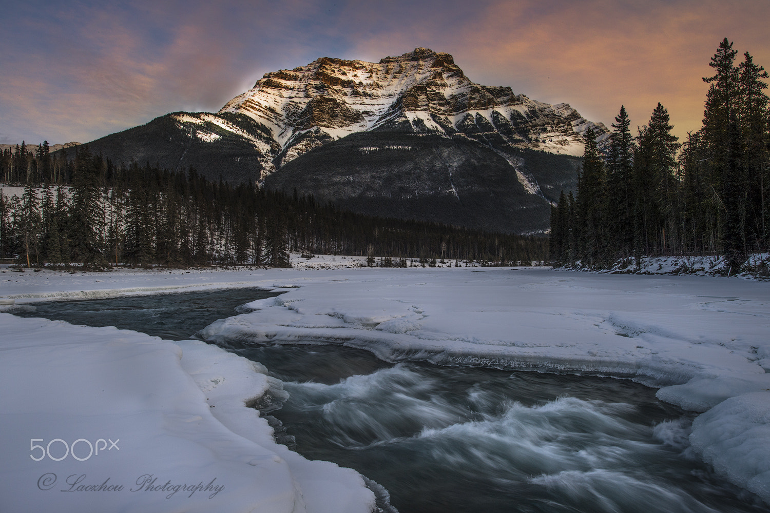 Nikon D5 sample photo. Sunset at jasper photography