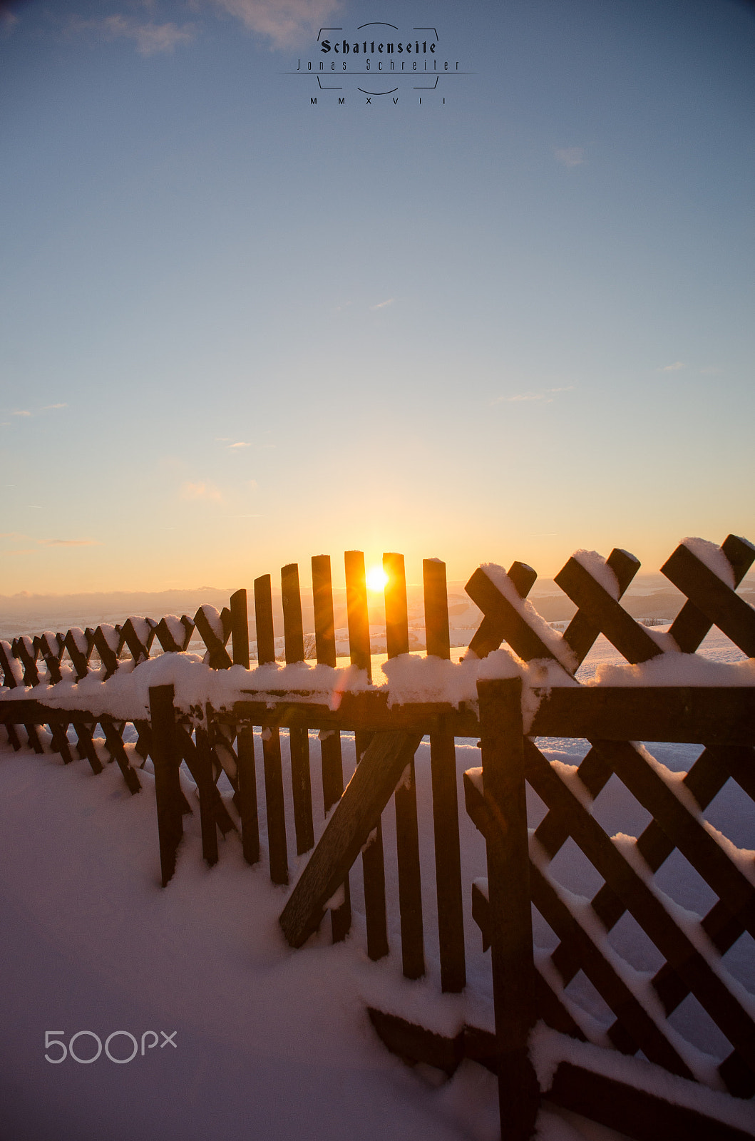 Nikon D7000 sample photo. Snowy fence photography