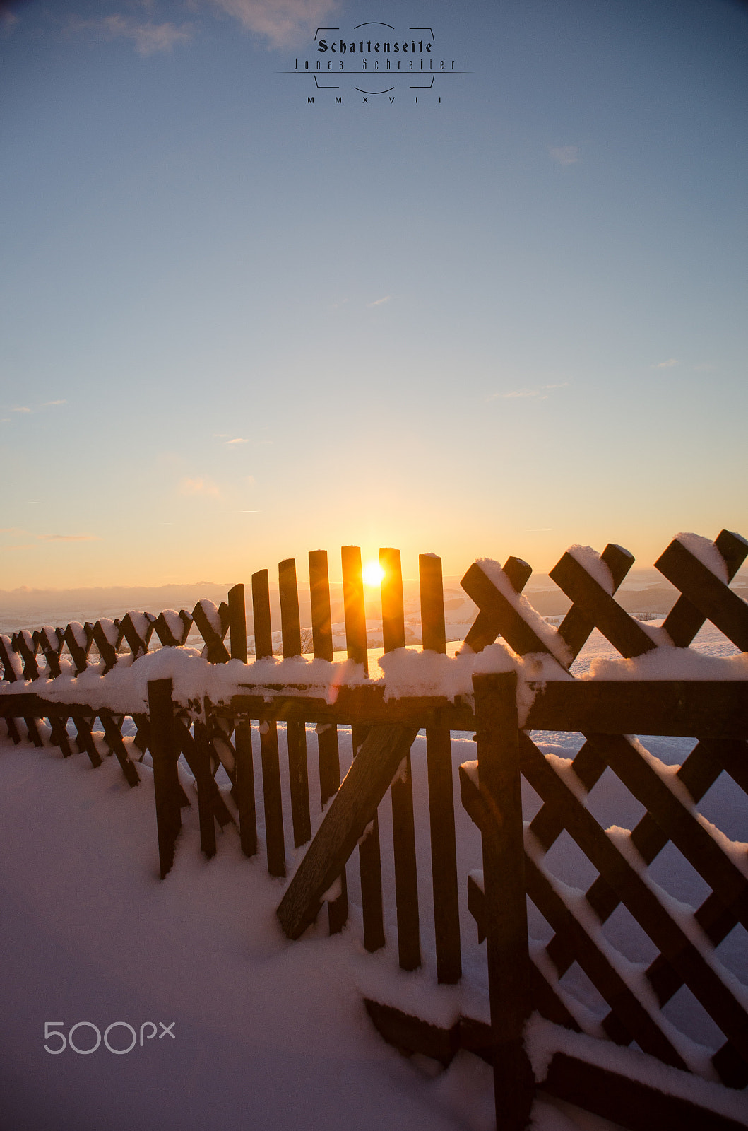 Nikon D7000 + Sigma 18-125mm F3.8-5.6 DC HSM sample photo. Snowy fence photography