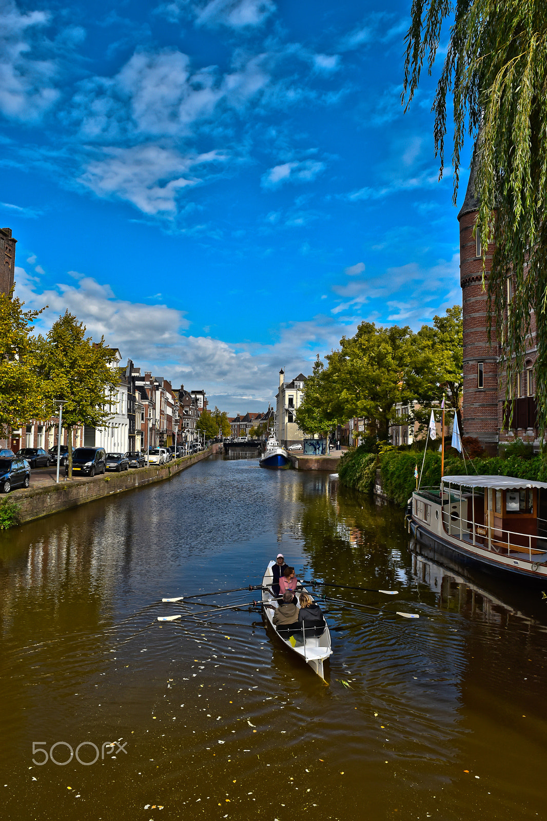 Nikon D5500 sample photo. Paddling a canal in groningen nl photography