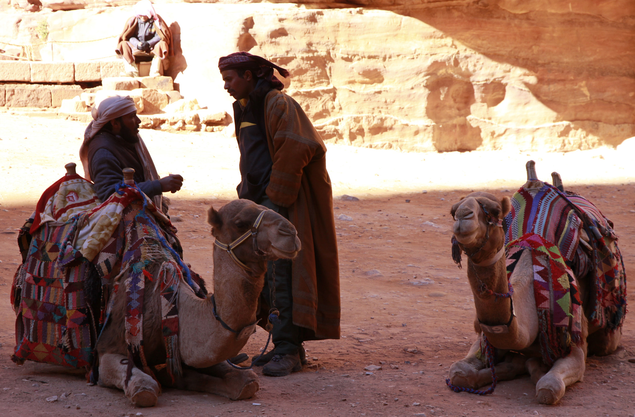 Canon EOS 50D + Canon EF-S 15-85mm F3.5-5.6 IS USM sample photo. Bedouins in petra photography