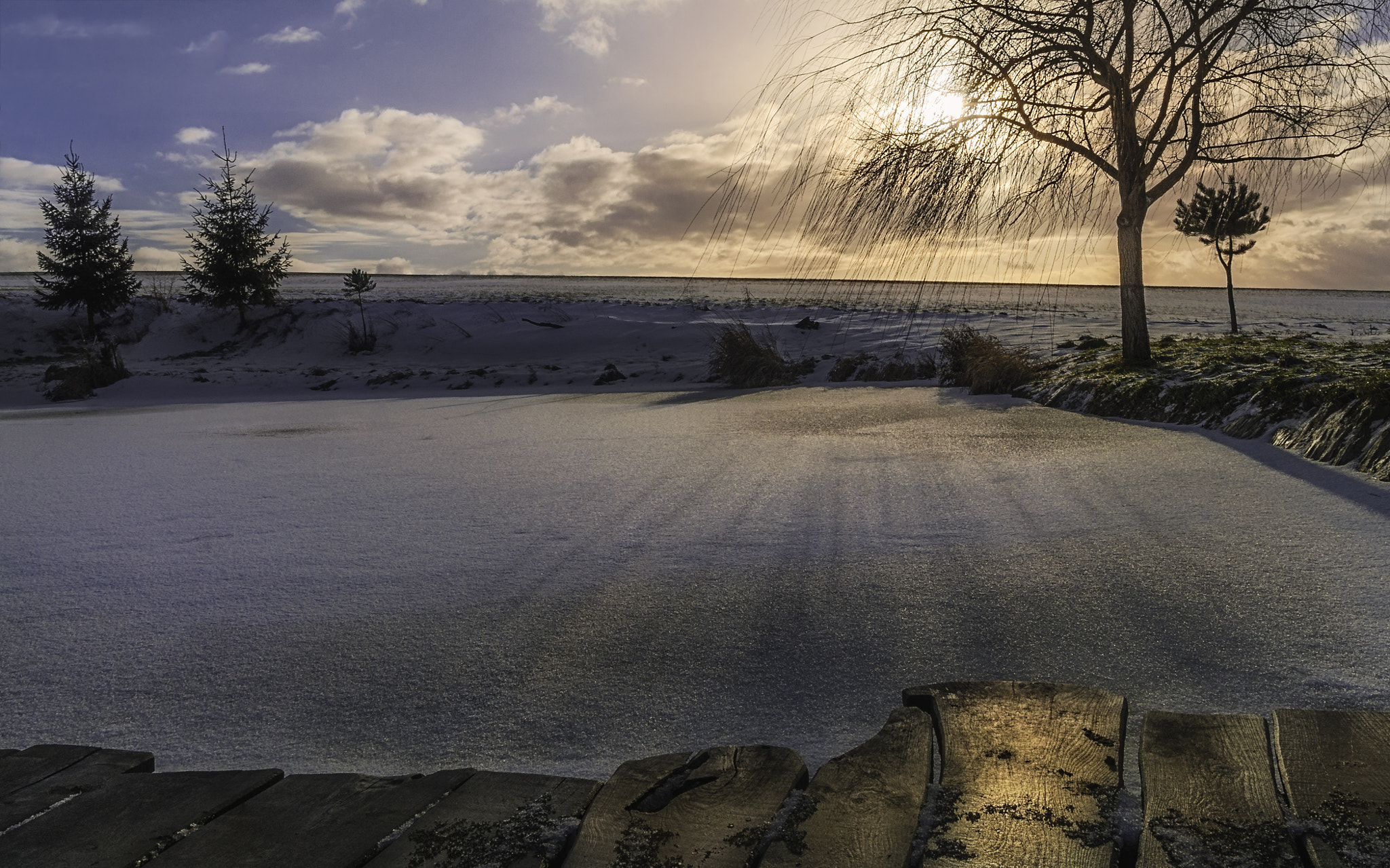 Nikon D7000 sample photo. Winter sundown photography
