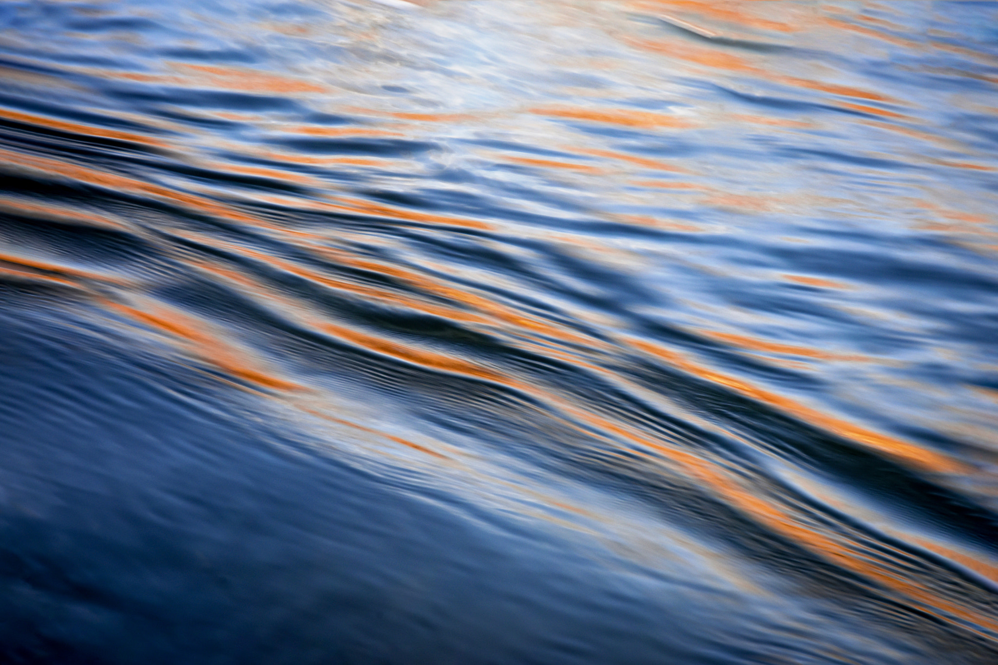 Nikon D5500 sample photo. Ripples on the lake early evening photography