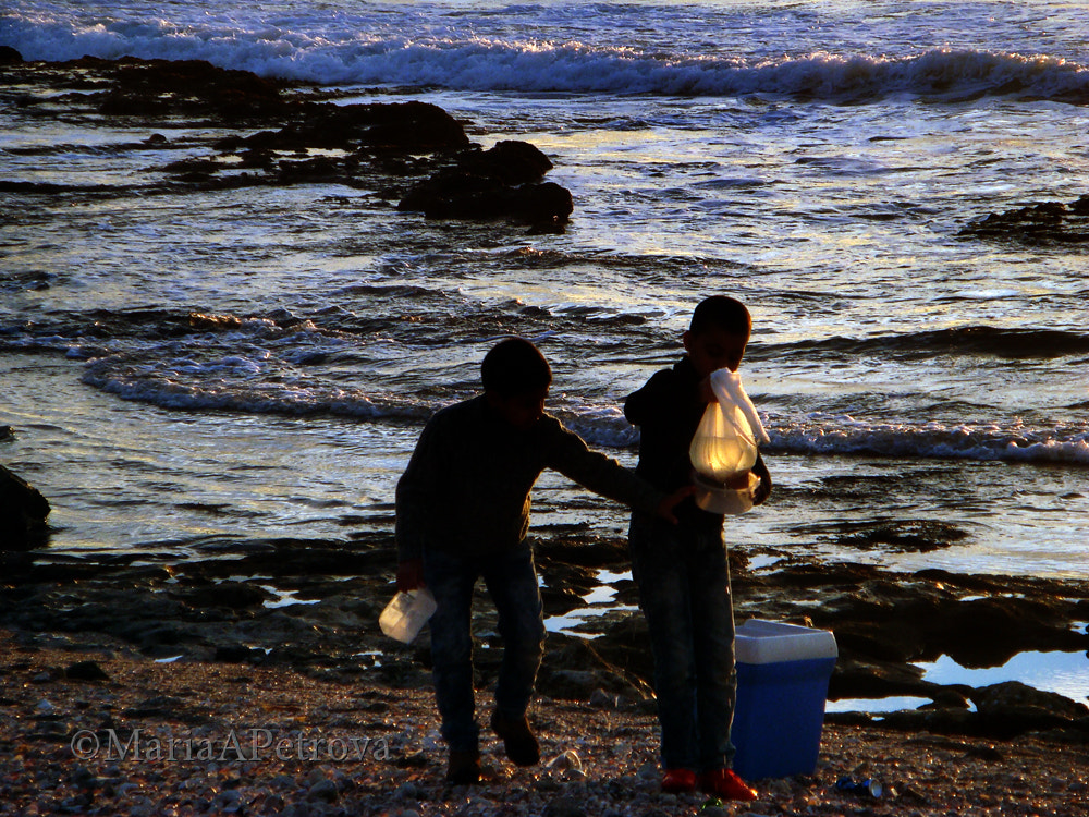 Sony DSC-T100 sample photo. The sun in plastic bag photography