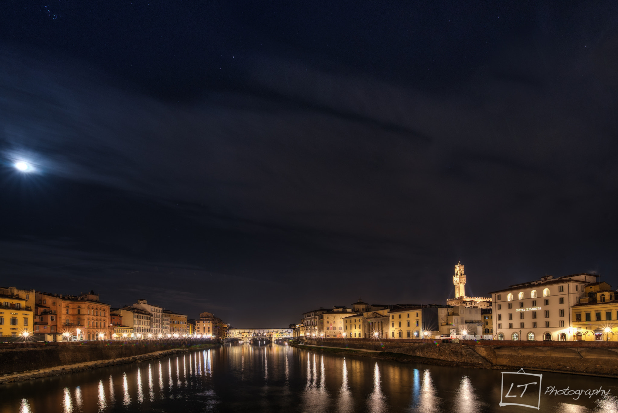 Tokina AT-X 16-28mm F2.8 Pro FX sample photo. Firenze river arno & old bridge photography