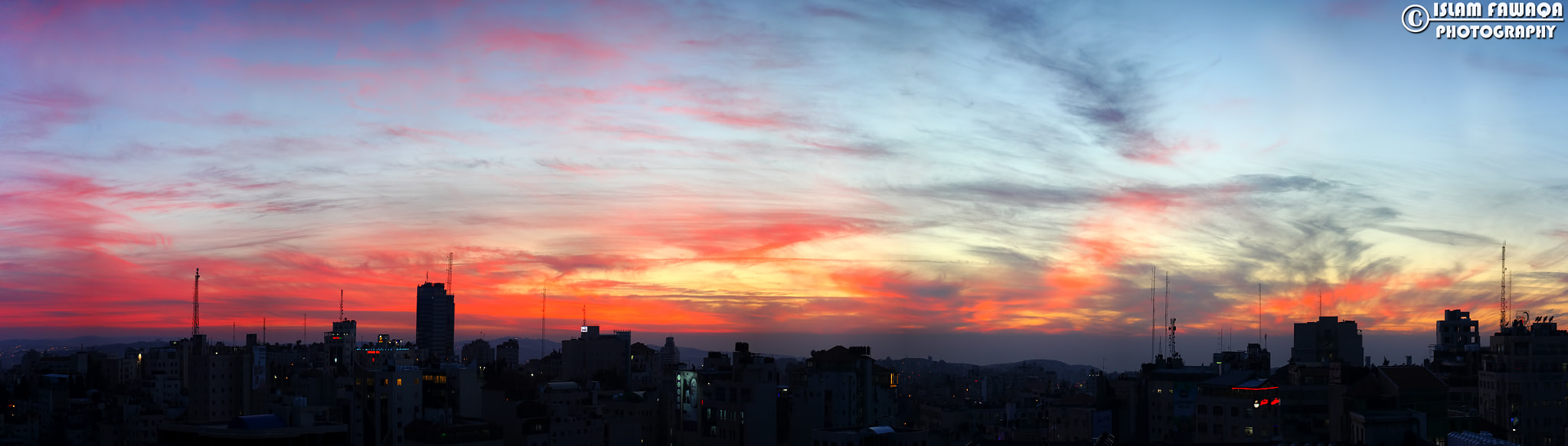 EF75-300mm f/4-5.6 sample photo. غروب رام الله photography