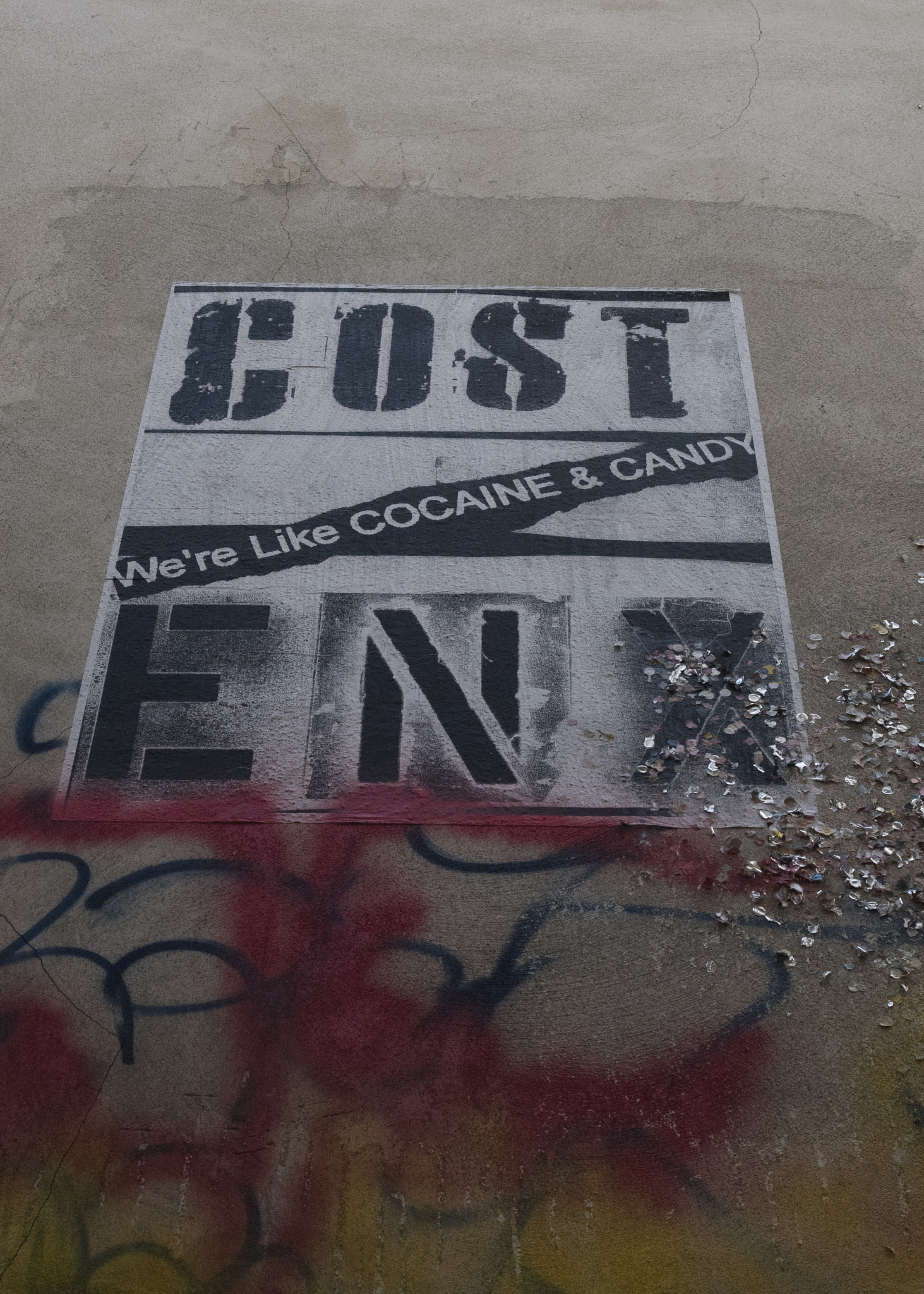 Nikon D810 sample photo. Cocaine & candy graffiti photography