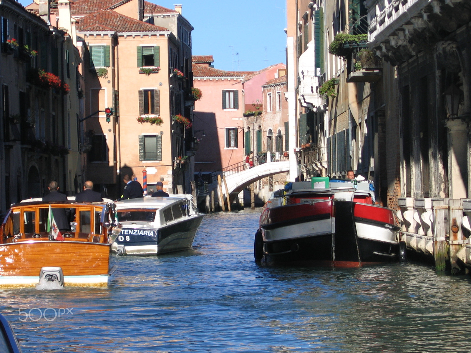 Canon POWERSHOT A95 sample photo. Venice boat traffic photography