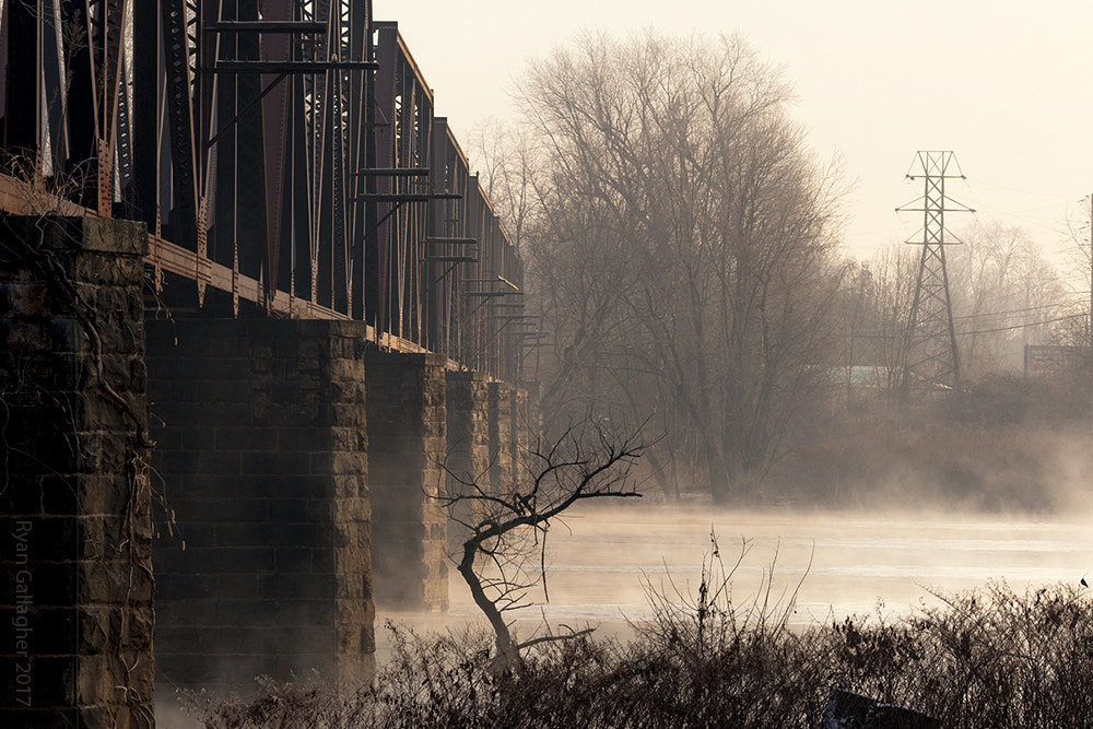 Canon EOS 7D Mark II + Canon EF-S 55-250mm F4-5.6 IS sample photo. Morning fog in lewisburg photography